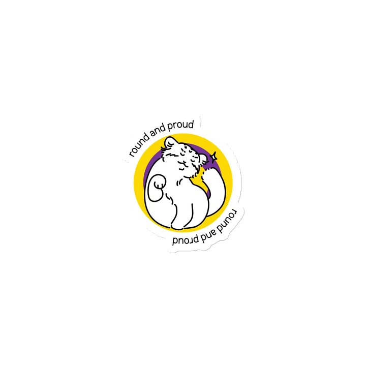 Round and Proud Manul Intersex Version - Magnet product image (1)