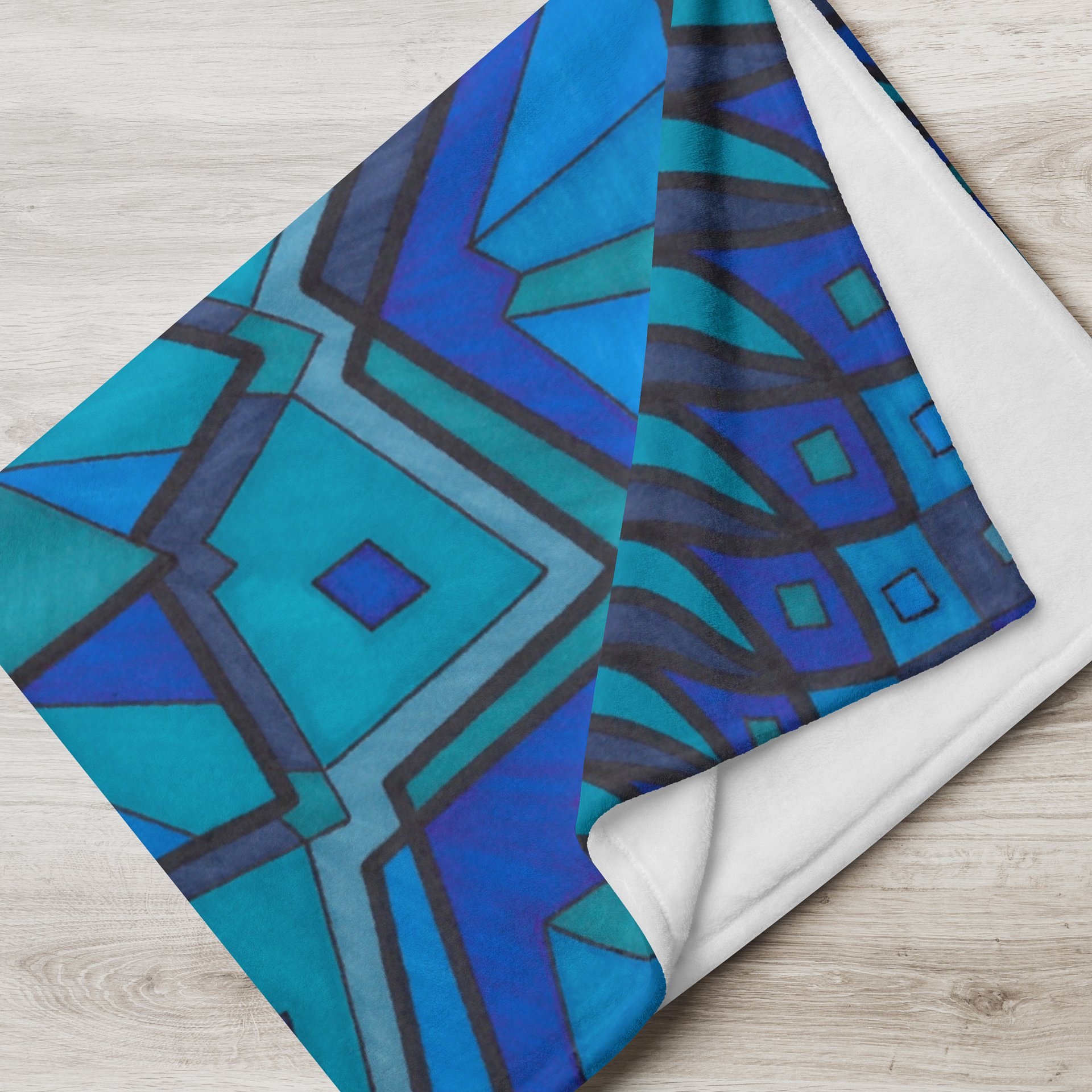 Blue Mandala Blanket product image (4)