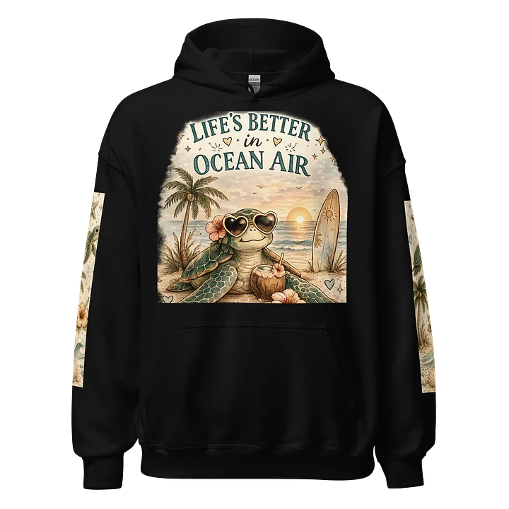 🐢🌊 Ocean Air & Good Vibes Hoodie 🌊🐢 product image (1)
