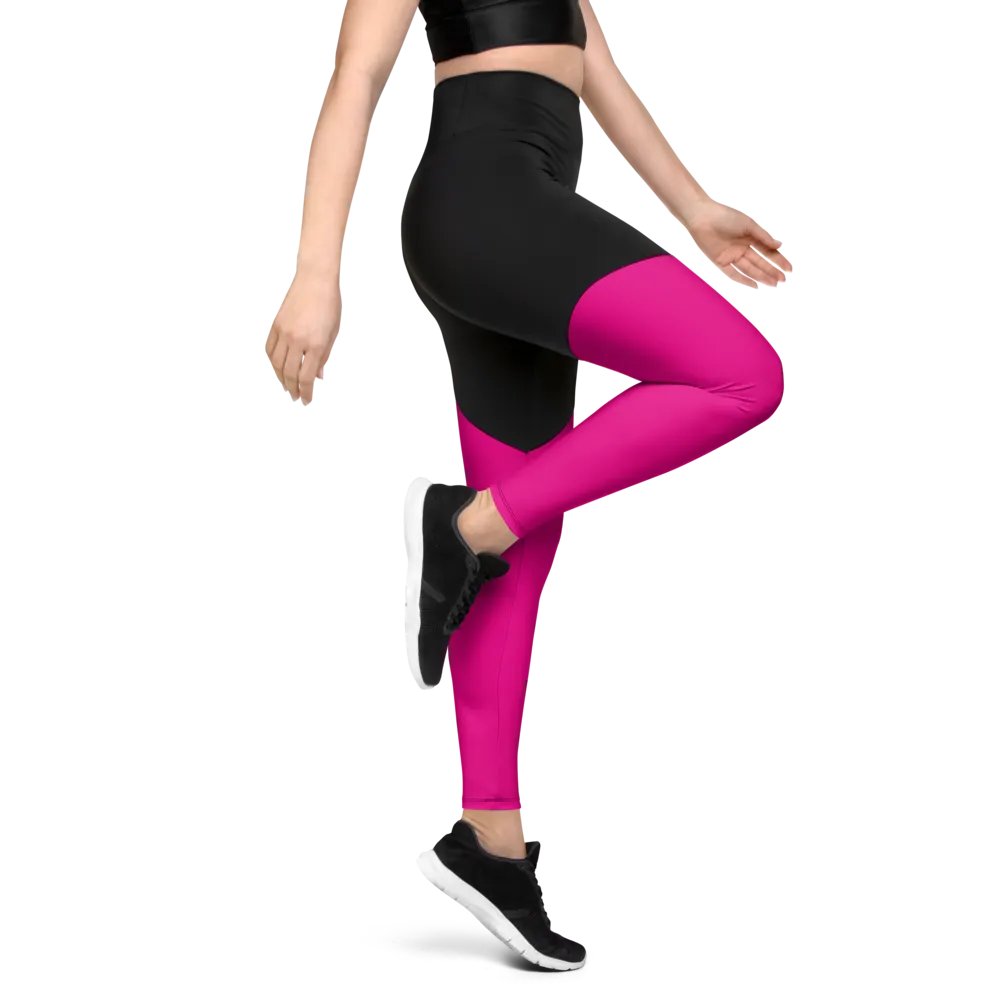 Sports Leggings (Magenta) product image (5)