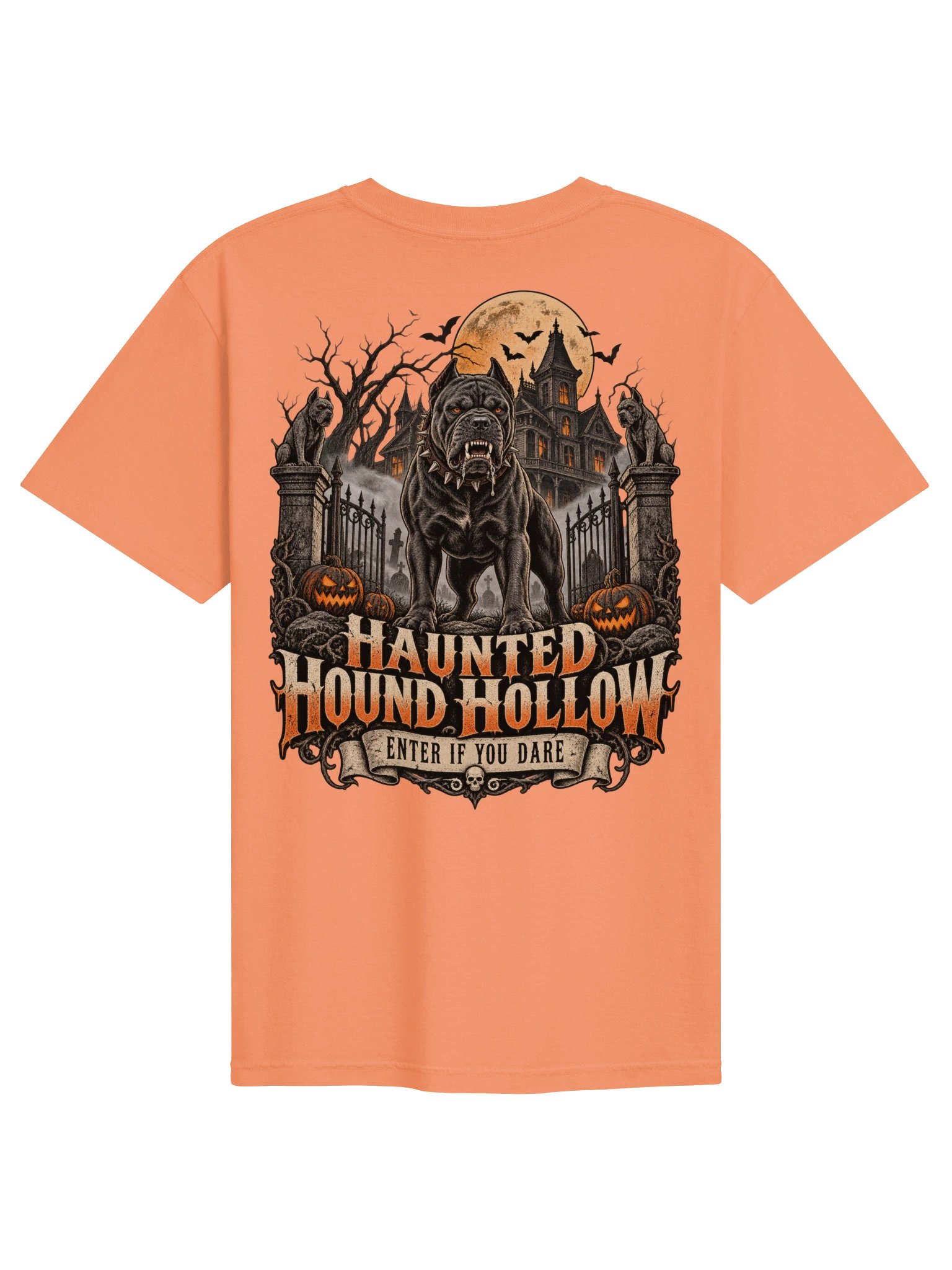 Haunted Hound Hollow Halloween Tee product image (51)
