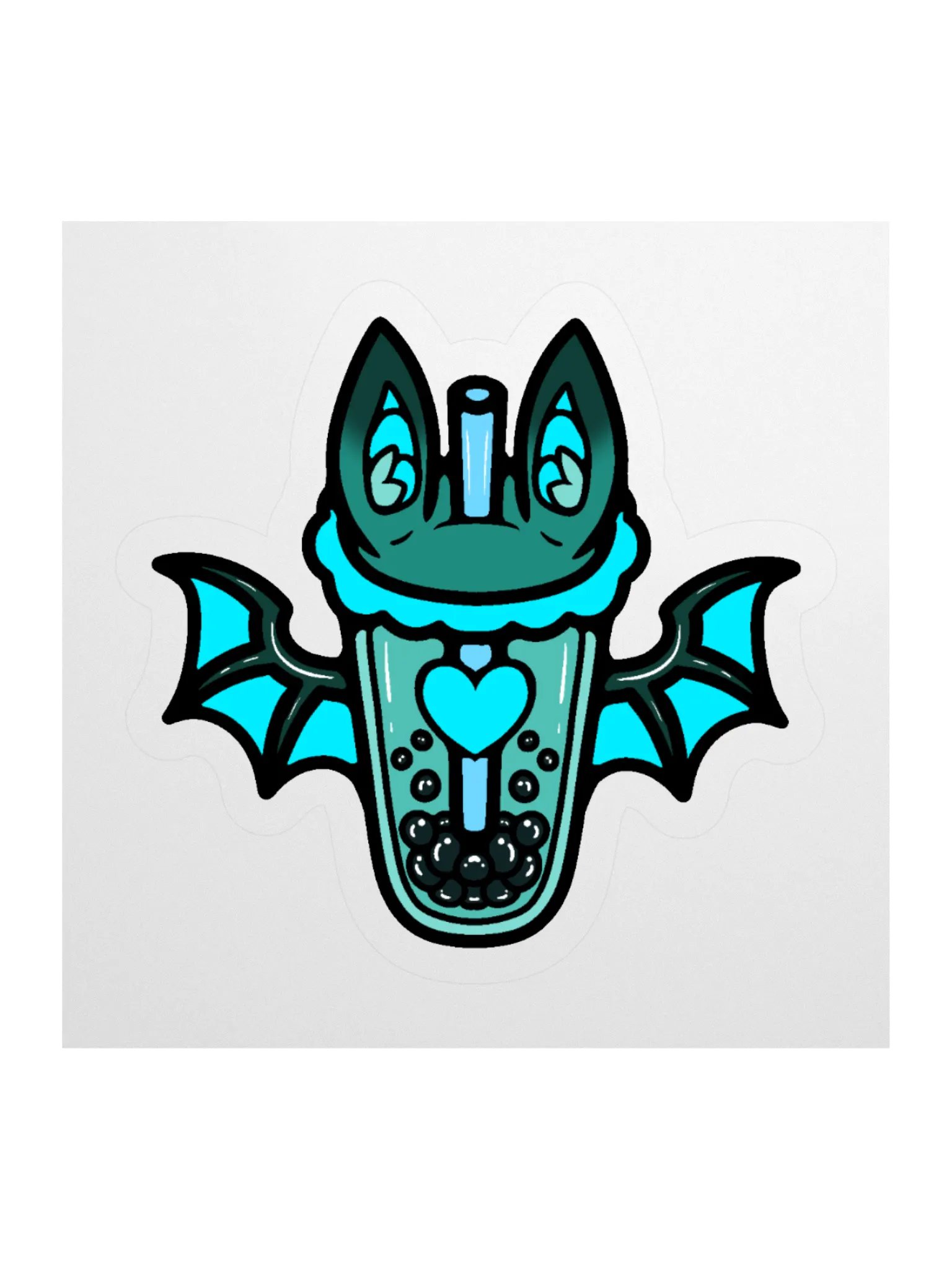 MatchaEXE Blue Bobat Sticker product image (1)