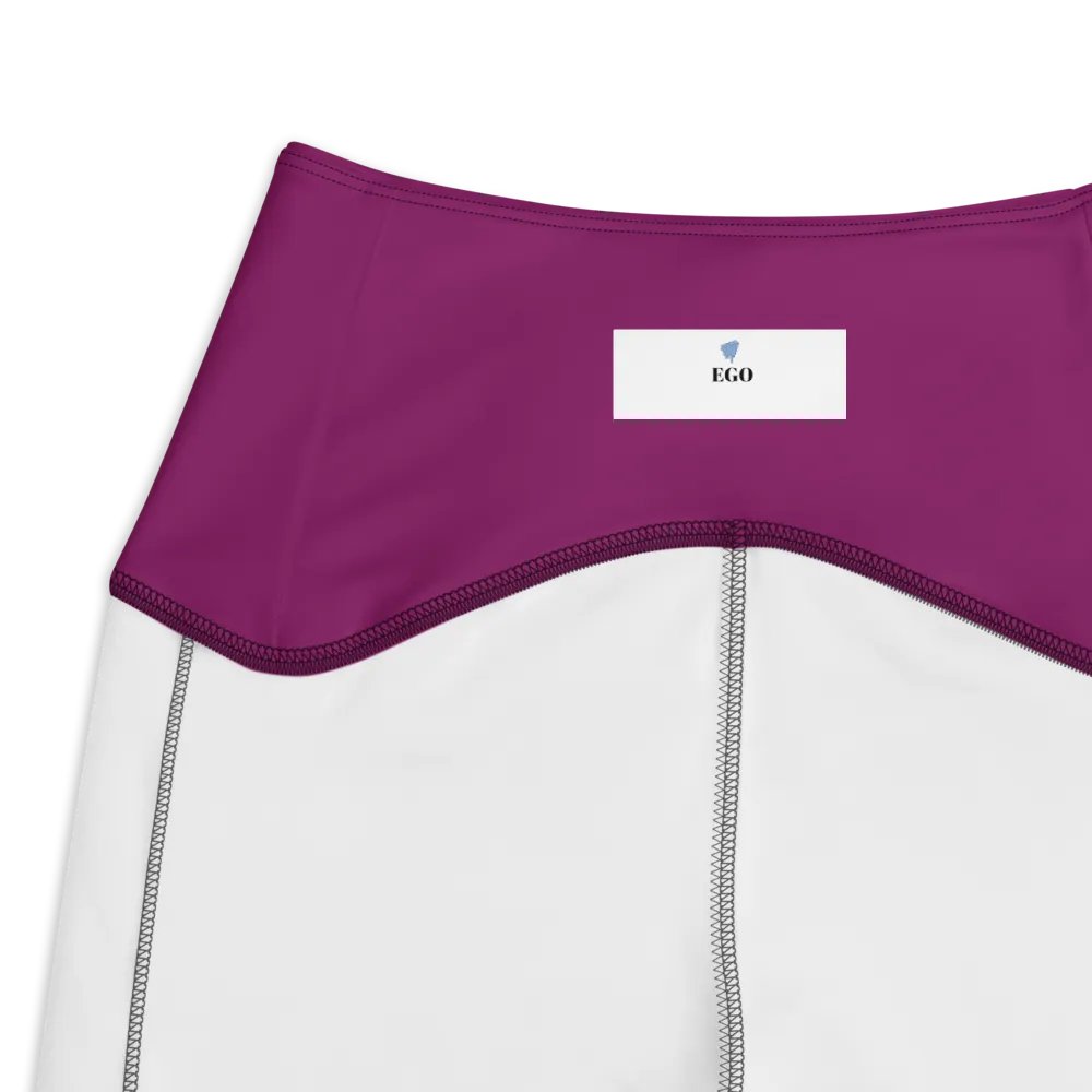 Sunset Purple Crossover Leggings with Pockets product image (4)