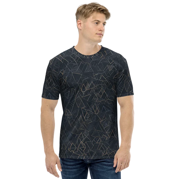 Bold Black Geometric Triangle Tee for Modern Style product image (2)