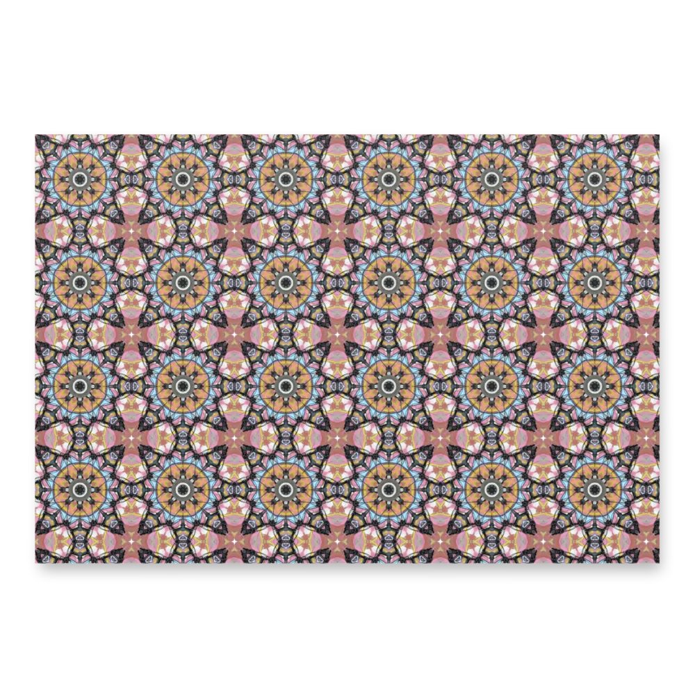 Bike Kaleidoscope Pattern WRAPPING PAPER product image (1)