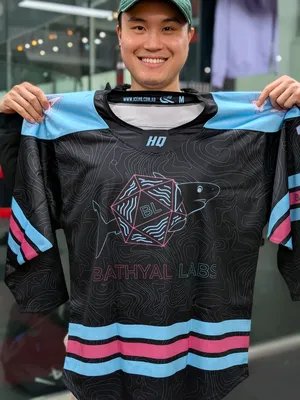 So we did a thing, and they came out really freaking cool!!!! #jersey #icehockey #obrienicehouse #icehq #shark 