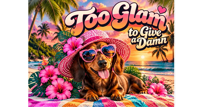 girl dachsund on the beach tshirt