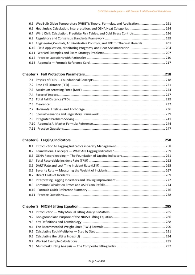 ASP 11 Exam Domain 1: Mathematical Calculations: Complete Study Guide with Worked Examples, Practice Questions, Detailed Solutions, and a Full-Length Mock Exam product image (4)