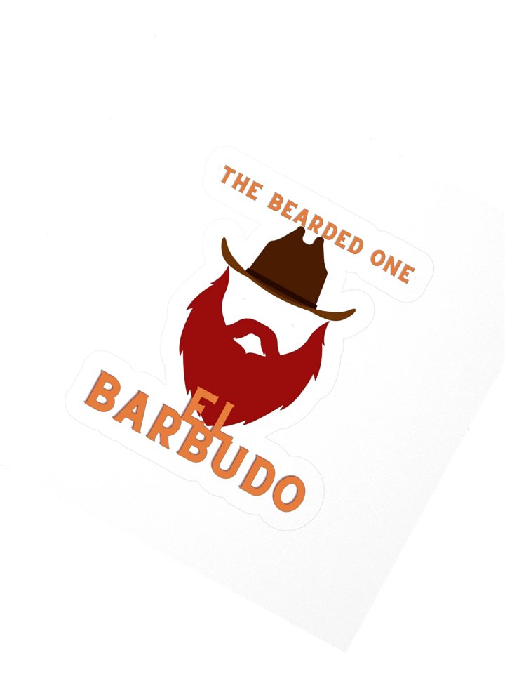 El Barbudo Kisscut Sticker product image (2)