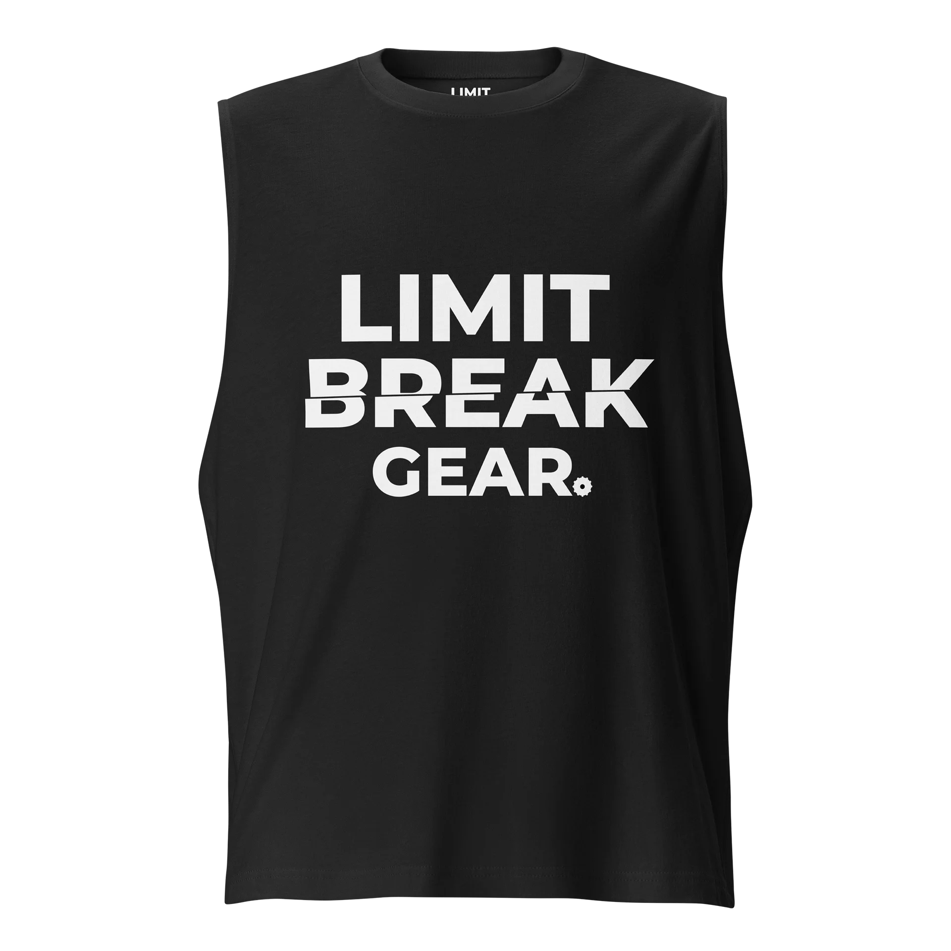 Limit Break Gear Sliced Sleeveless - white logo product image (1)