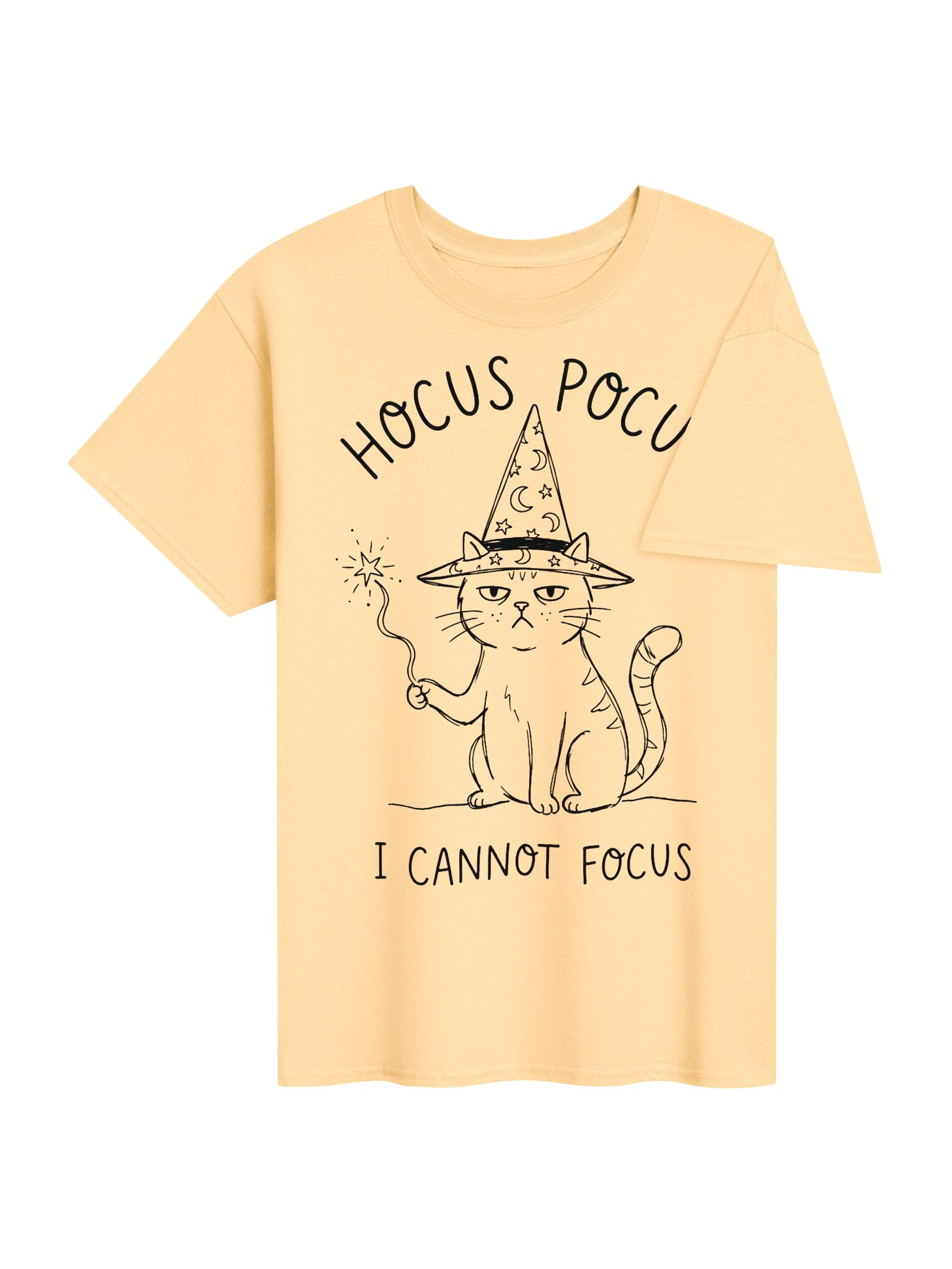 I Cannot Focus – Funny Witch Cat T-Shirt product image (23)