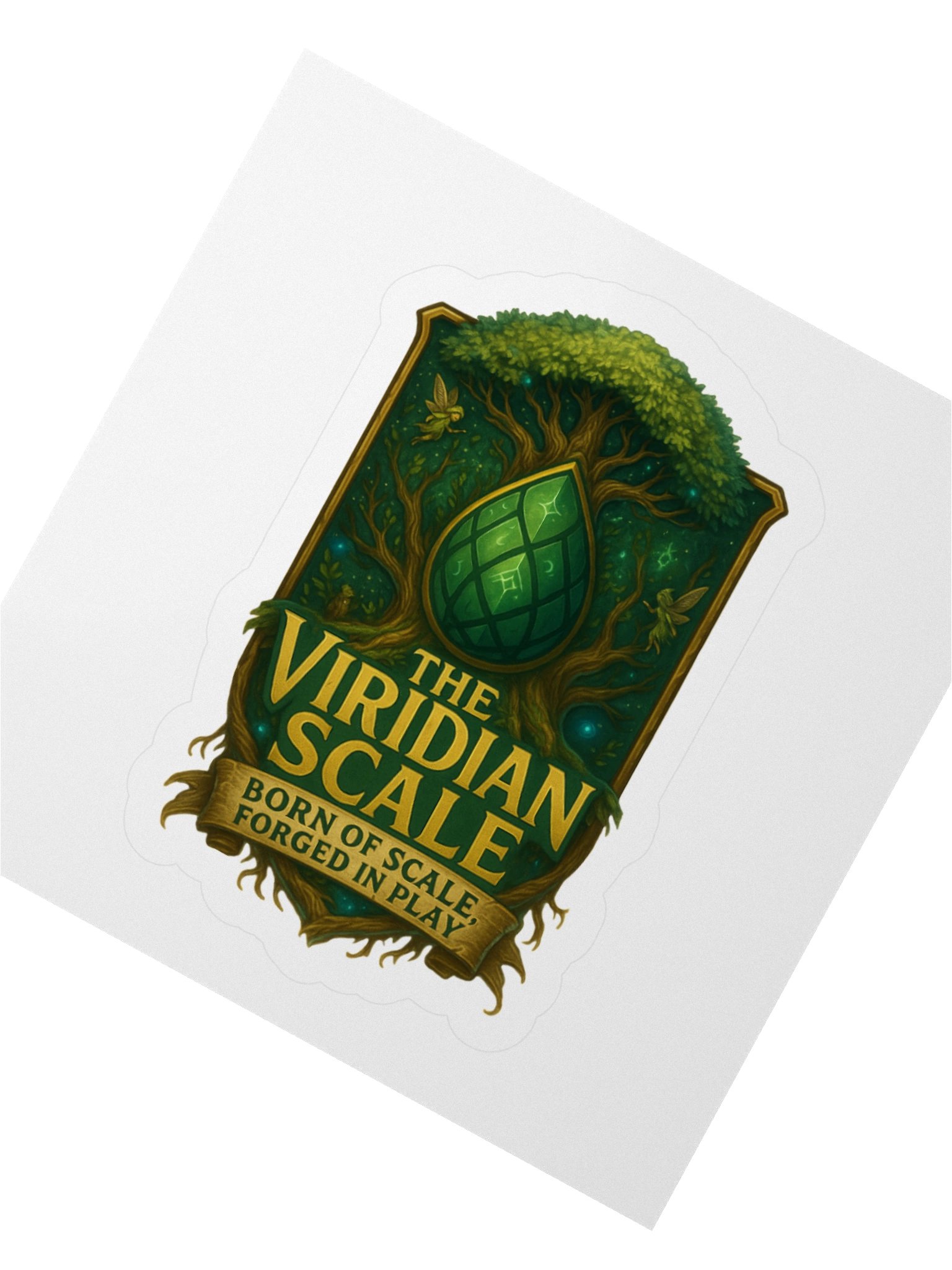 Viridian Crest Sticker – “Born of Scale” Edition product image (2)
