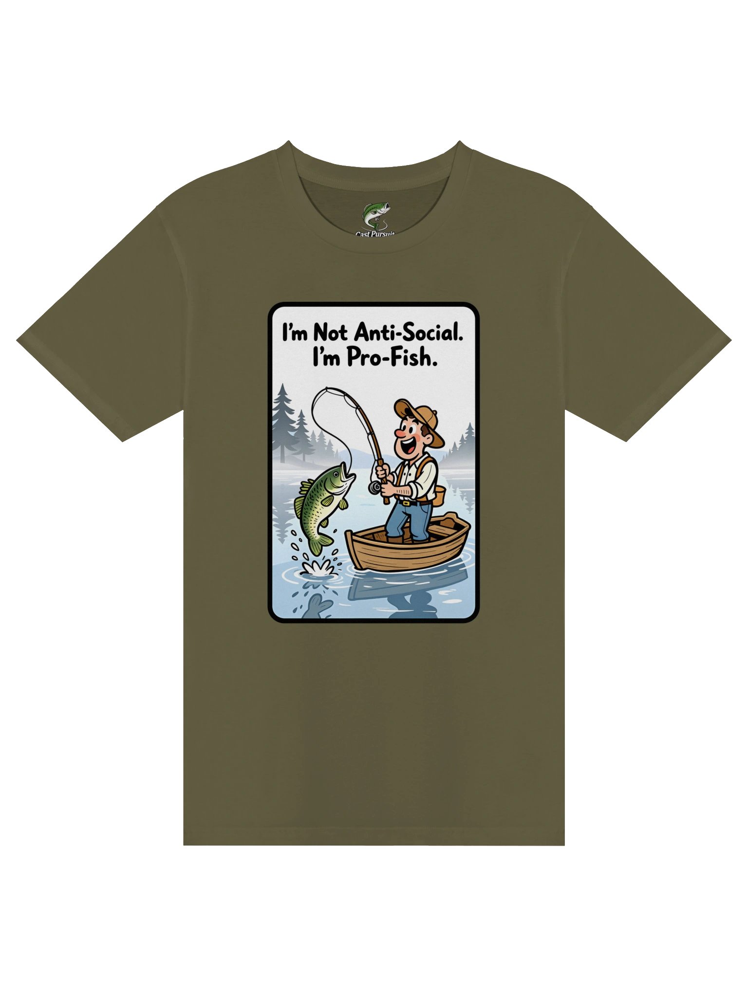 T-Shirt: "I'm not Anti-Social. I'm Pro-Fish." product image (17)