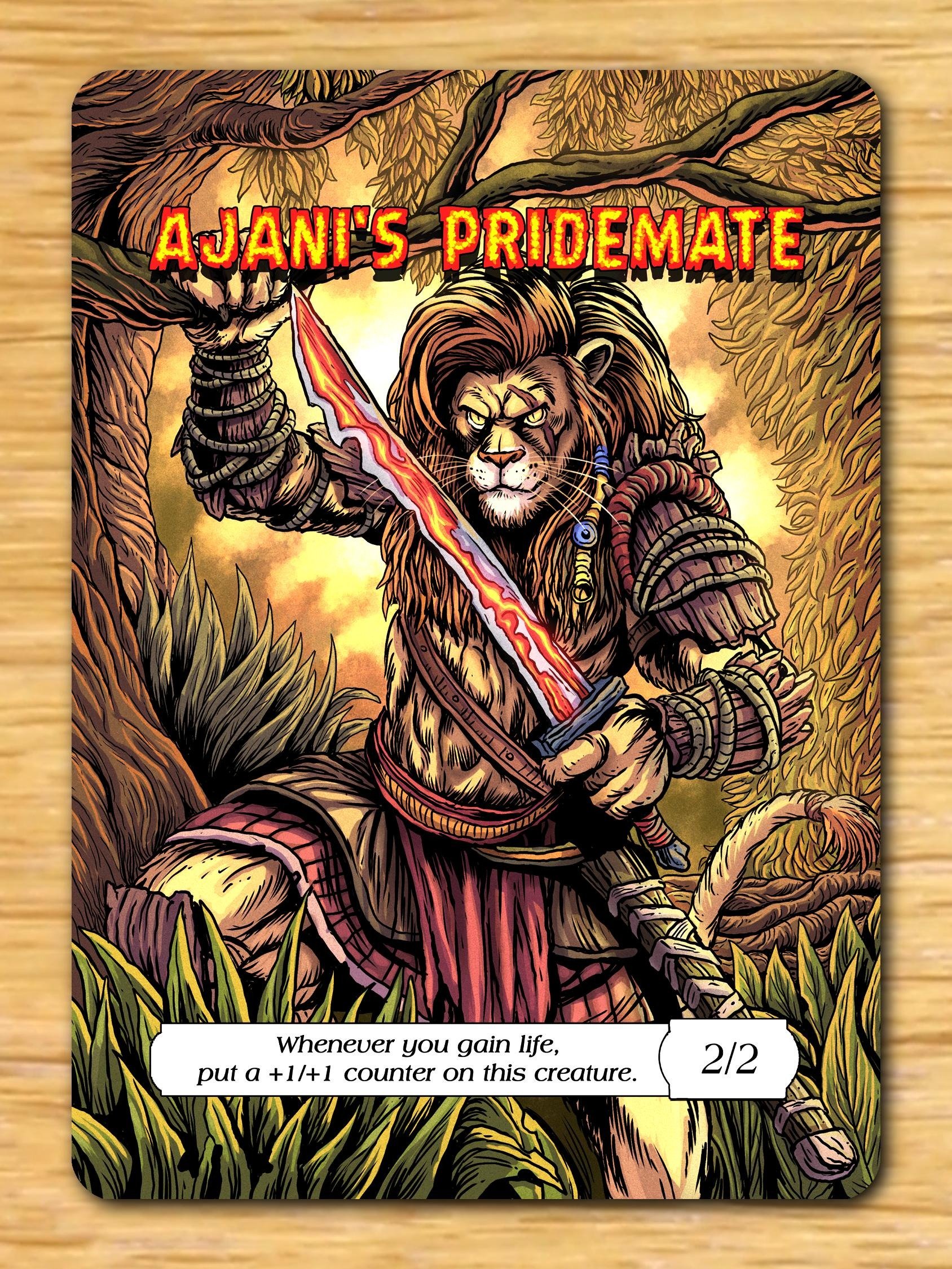 Ajani's Pridemate 2/2 Full Art Token product image (1)