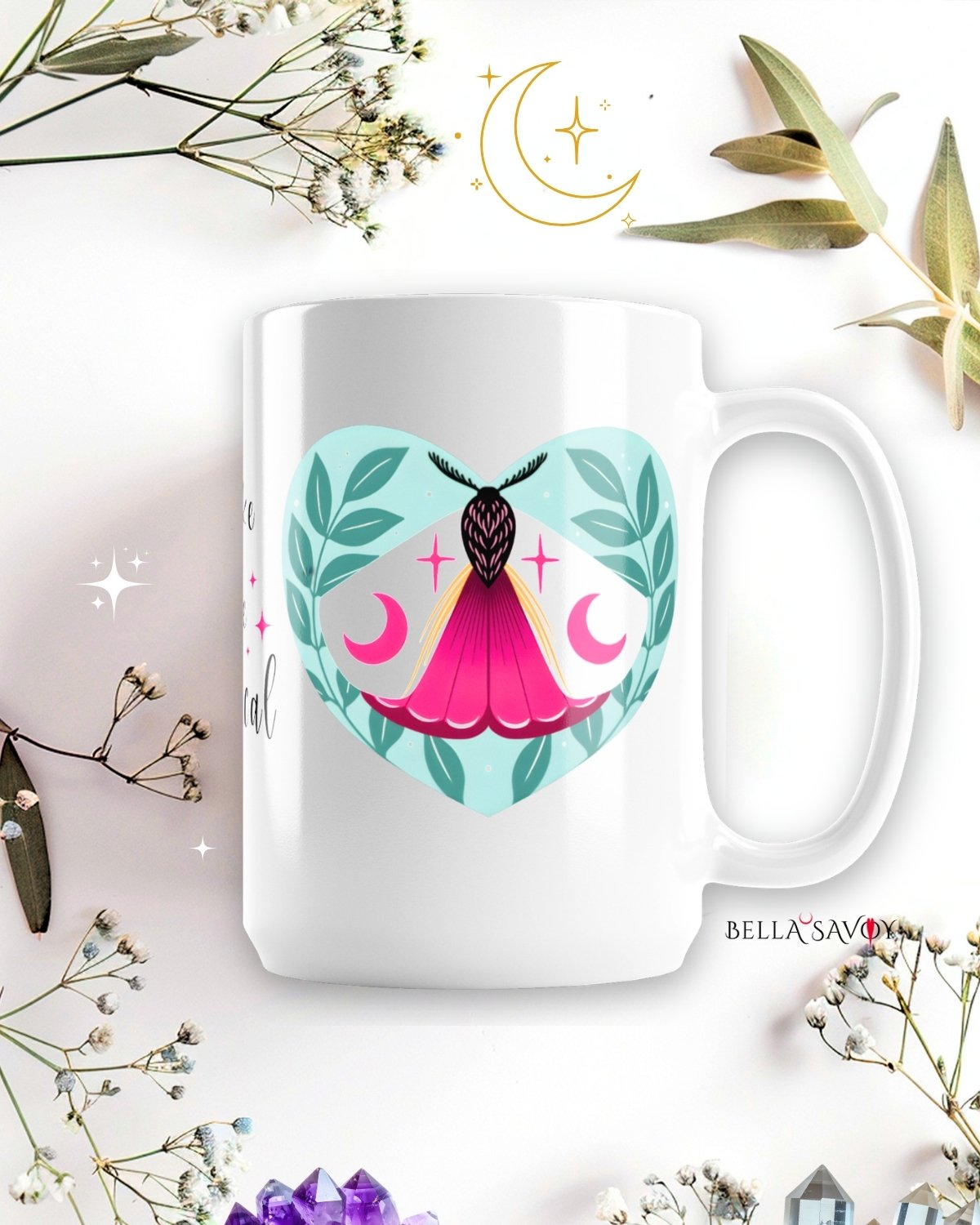 Make Life Magical Moth Ceramic Mug product image (7)