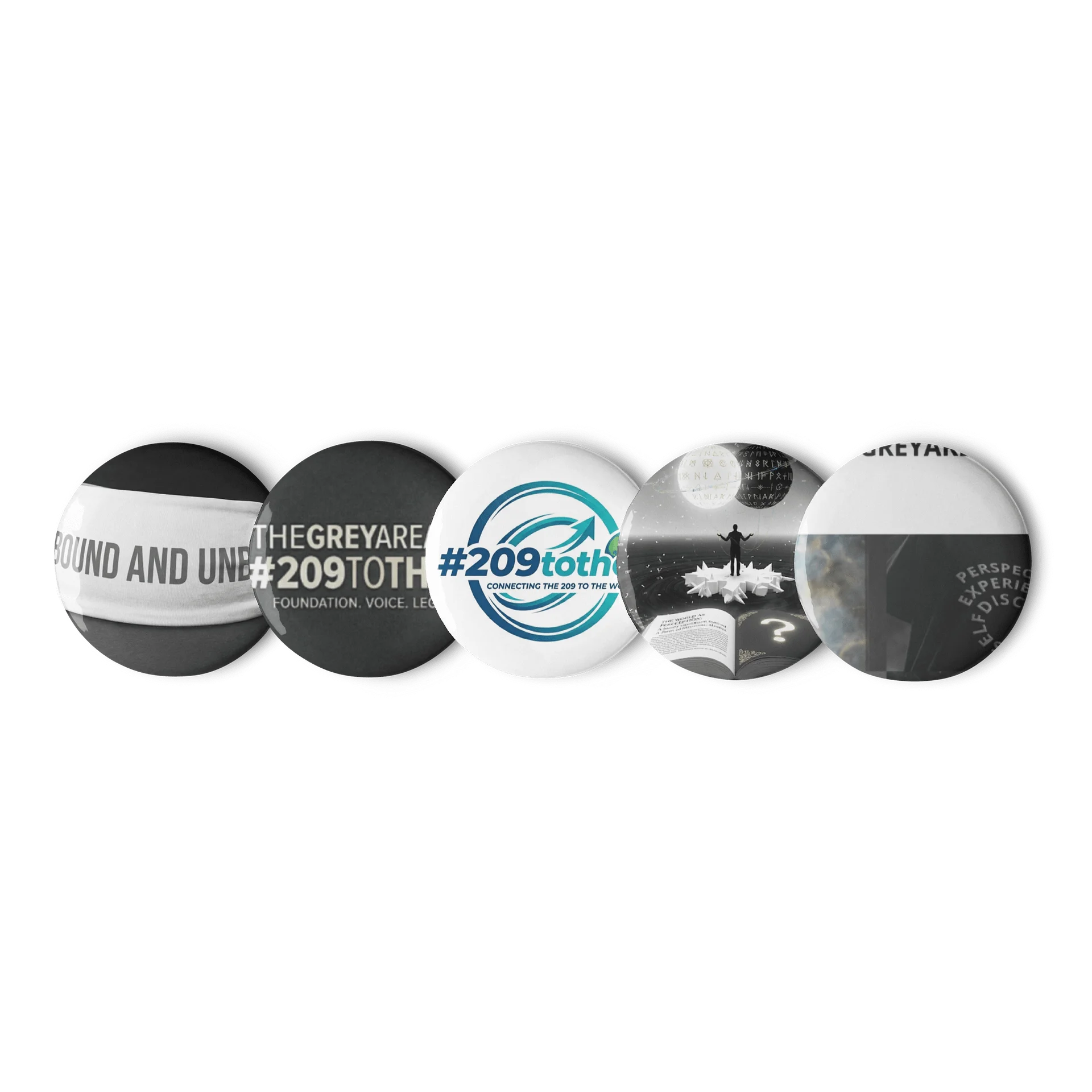 Bound and Unbroken Pin Button Set product image (2)