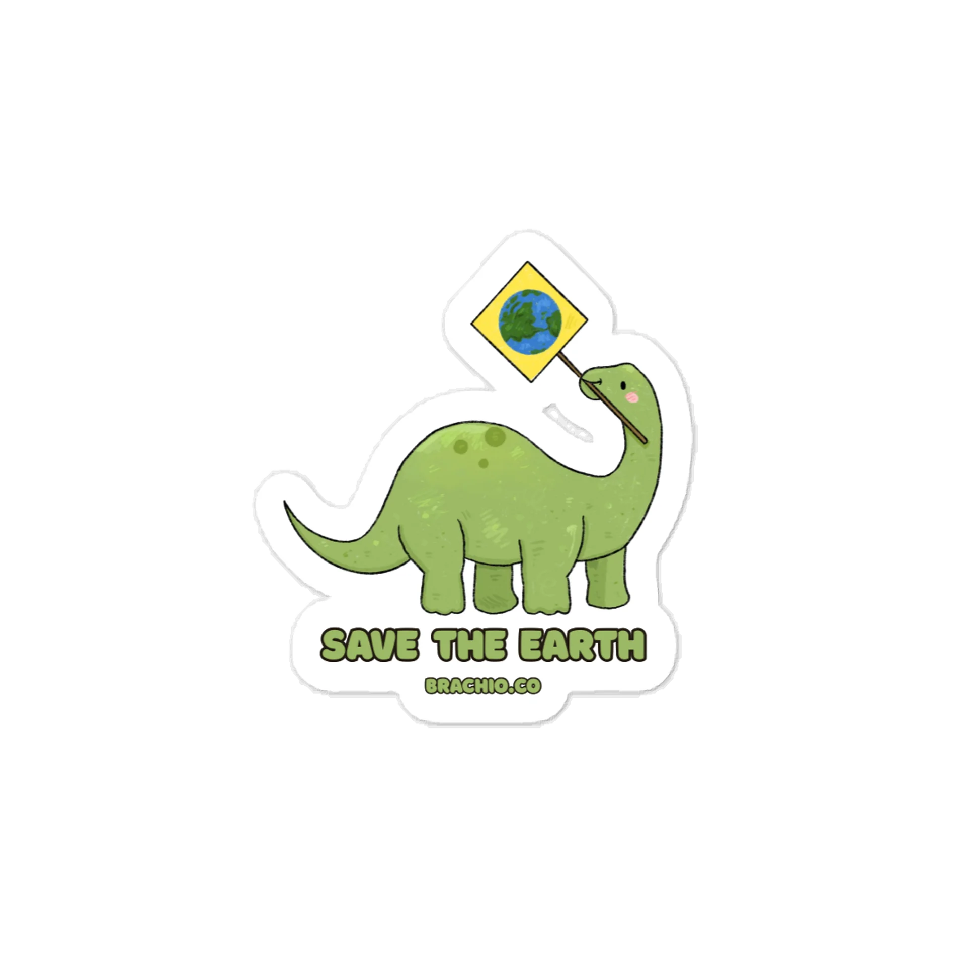 Save The Earth - Dinosaur Sticker product image (1)