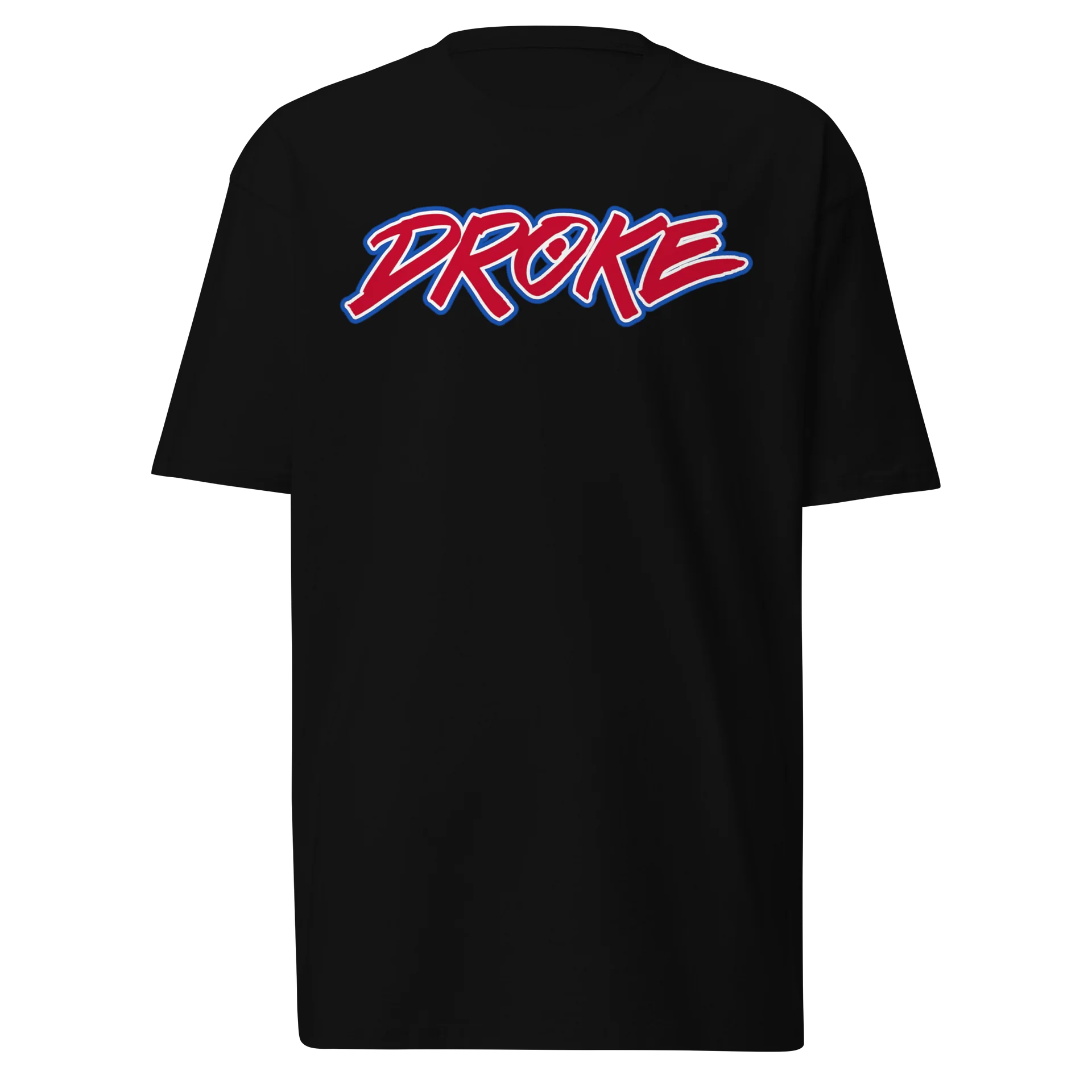 DROKE - RED Logo w Blue Shadow T-shirt product image (1)