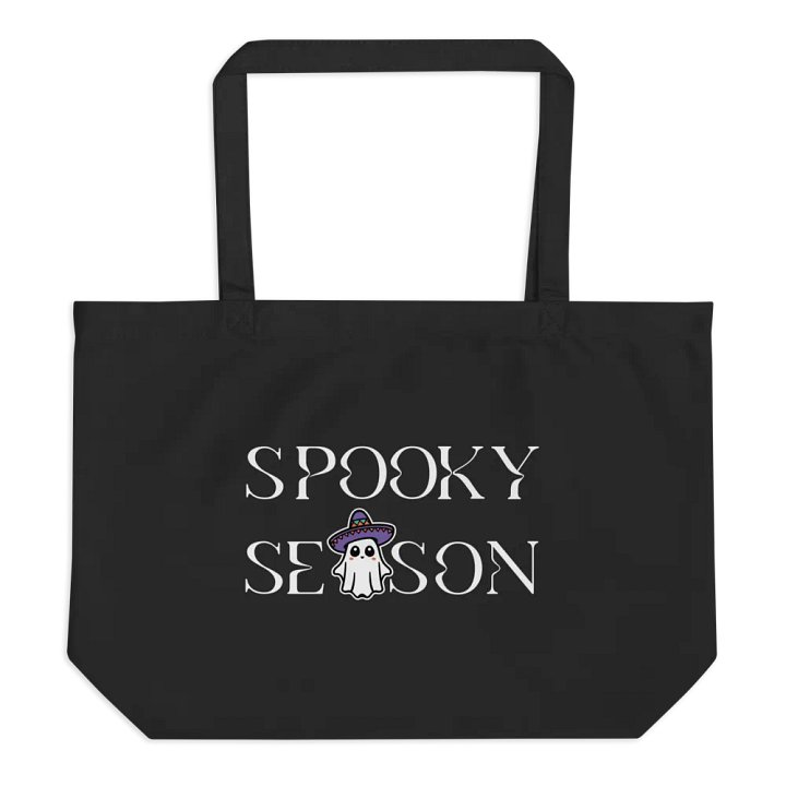 Spooky Season Sombrero Ghost Organic Cotton Tote product image (1)