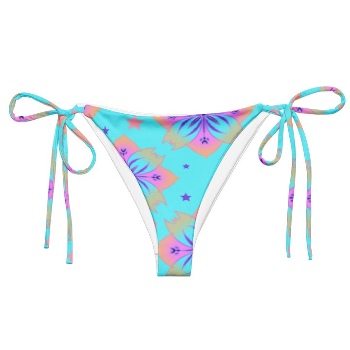 Pretty Pastel Bow Pattern String Bikini Bottom product image (1)