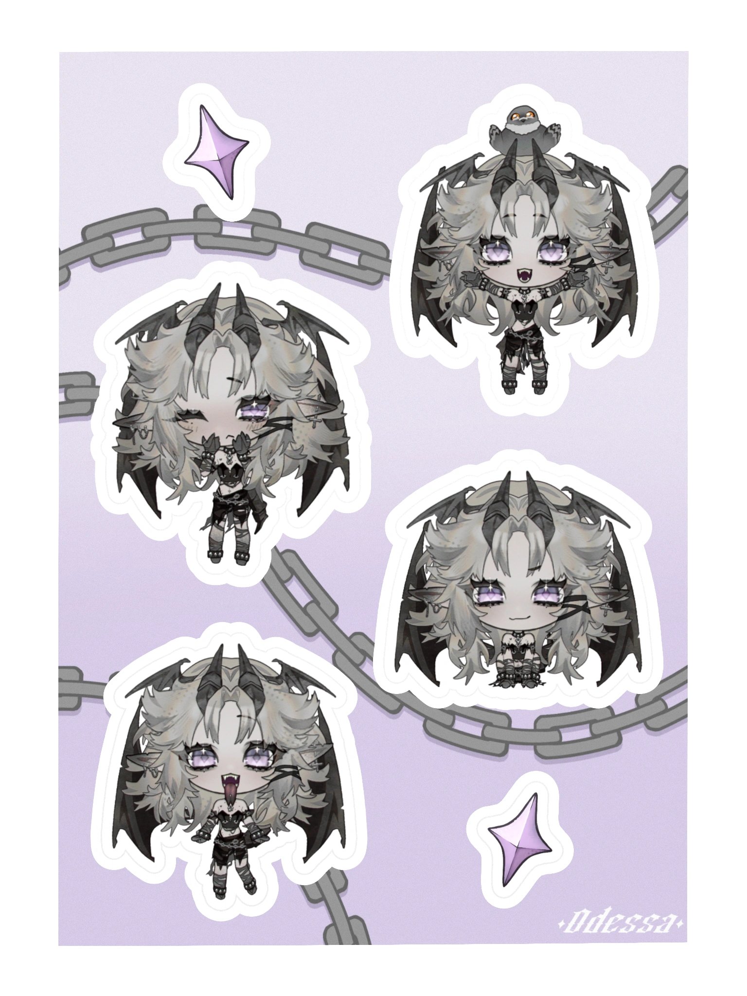 Odessa Chibi Sticker Sheet product image (3)