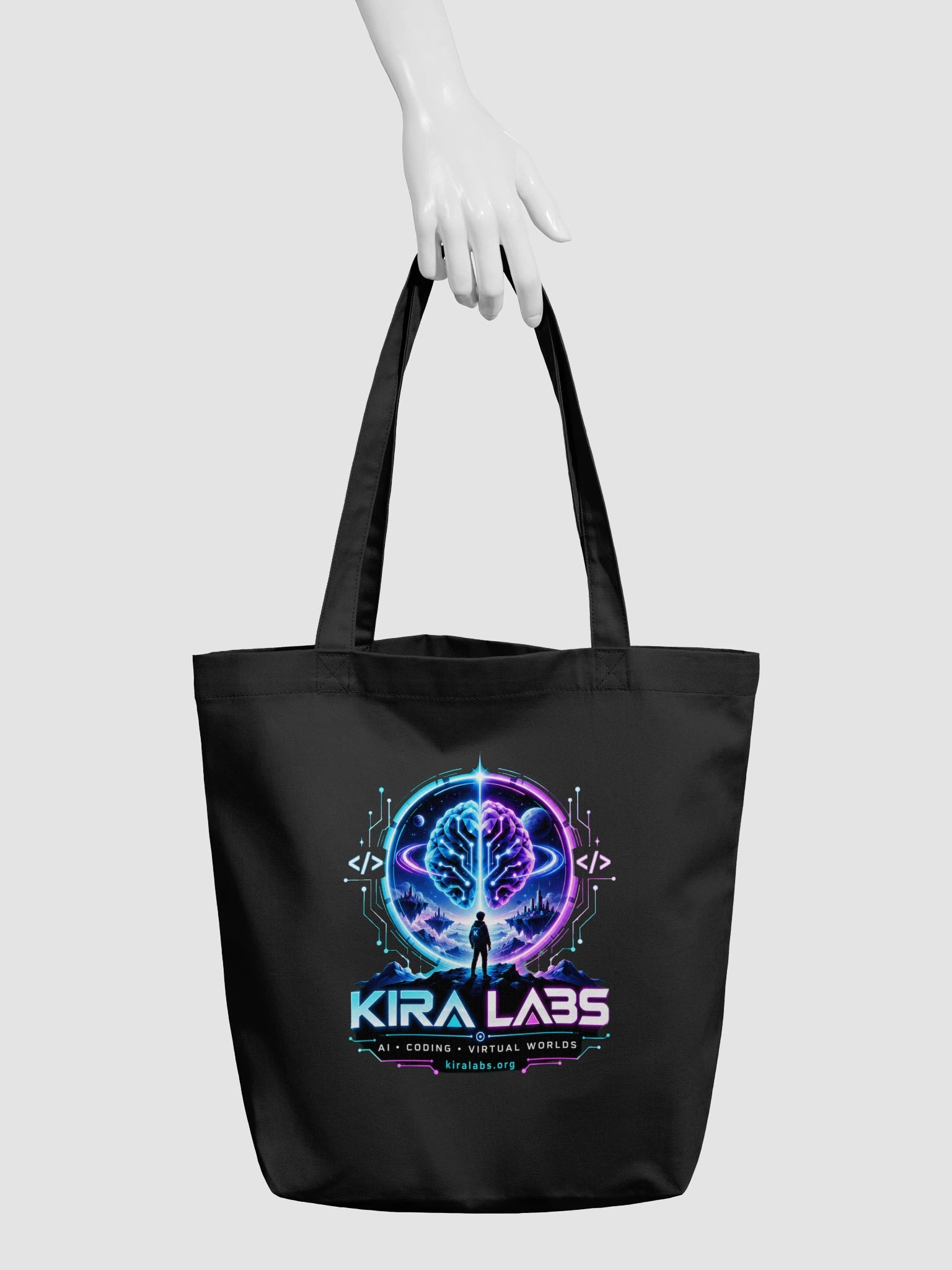 Kira Labs AI Coding Virtual Worlds Tote Bag product image (3)