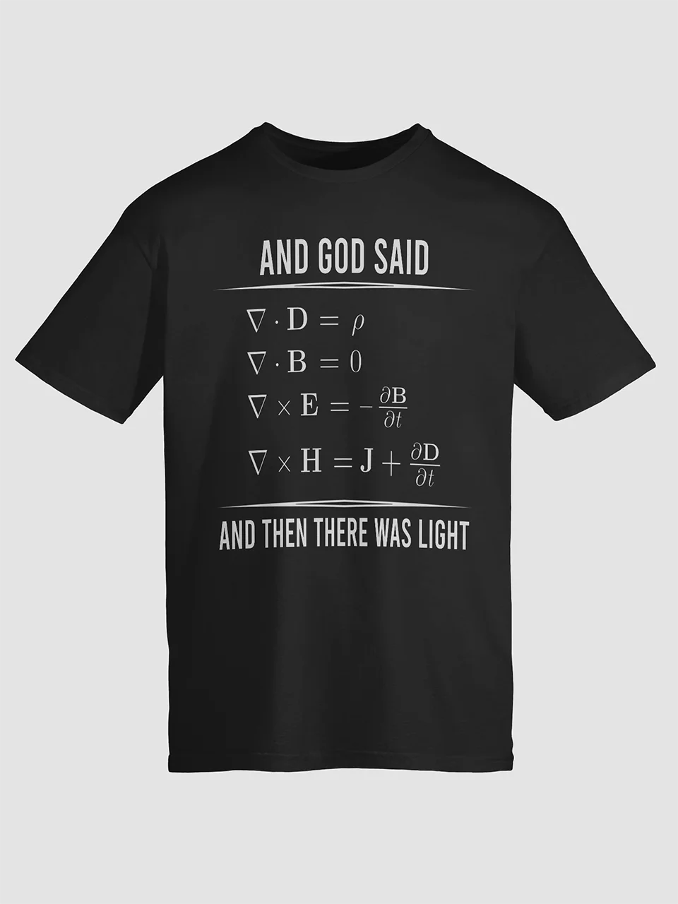 God Said Let There Be Light Equation T Shirt product image (1)