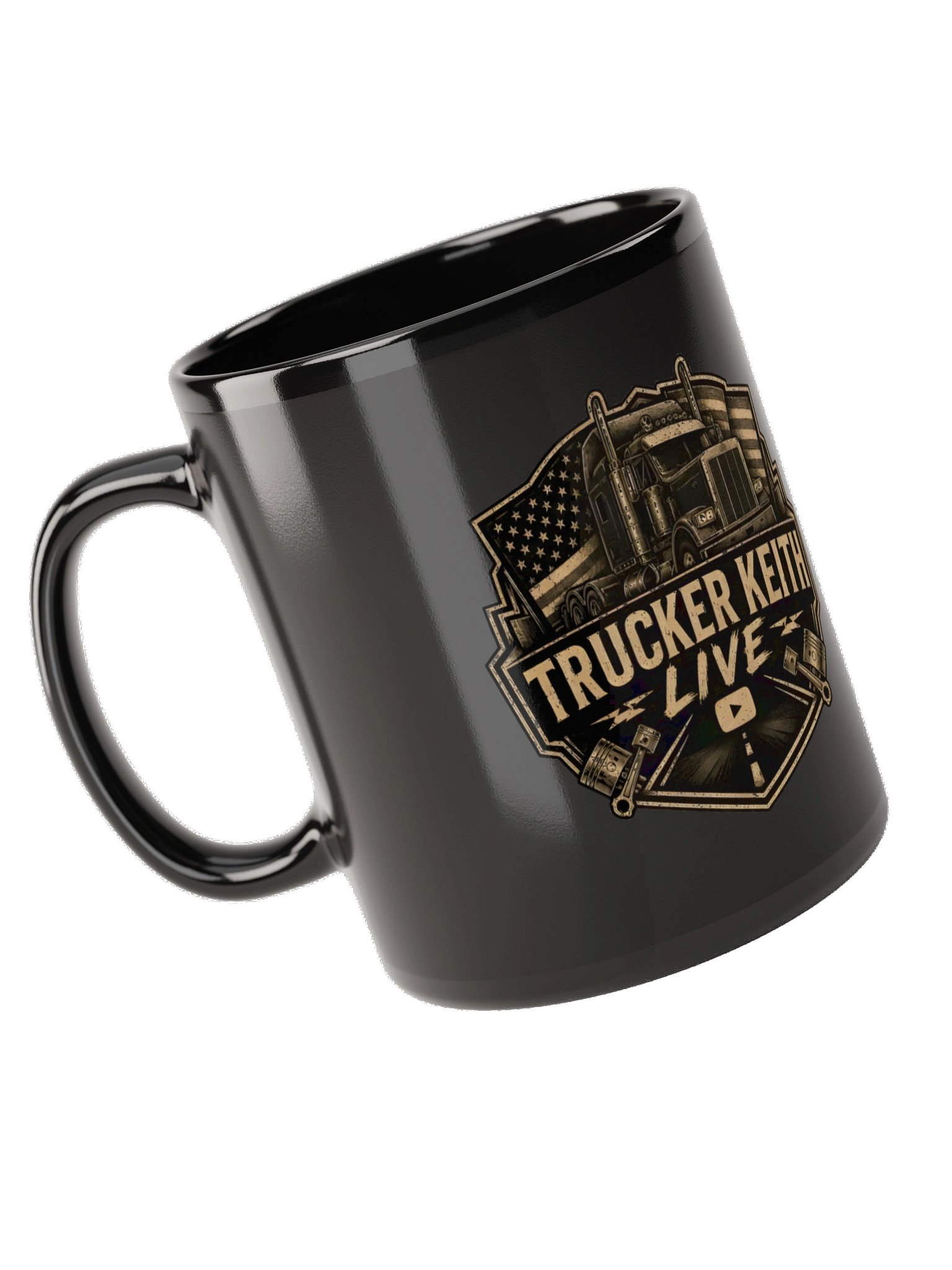 Trucker Keith Live Trucker Badge Mug product image (10)