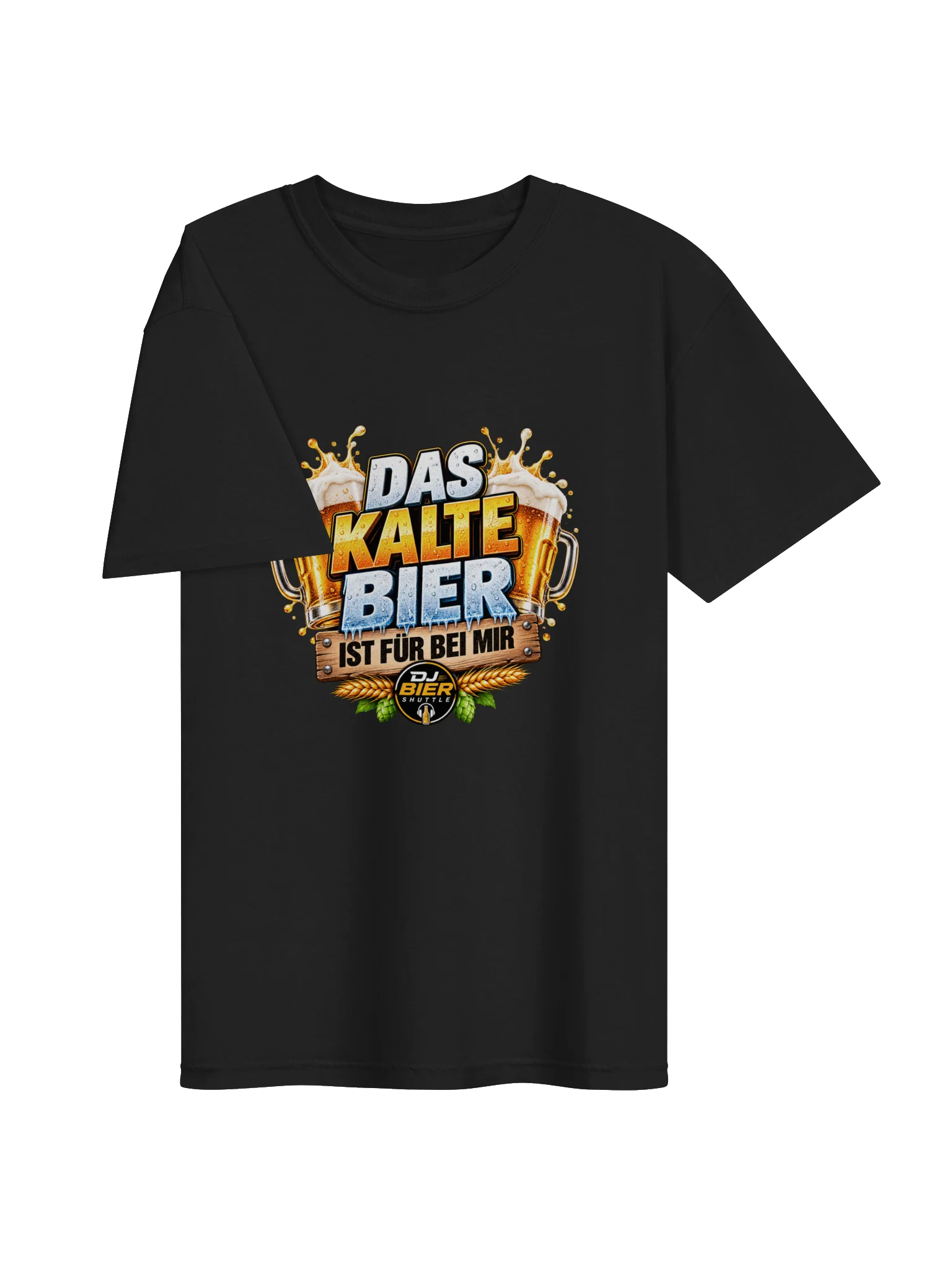 Das kalte Bier ist für bei mir (Schriftzug) T-Shirt product image (3)