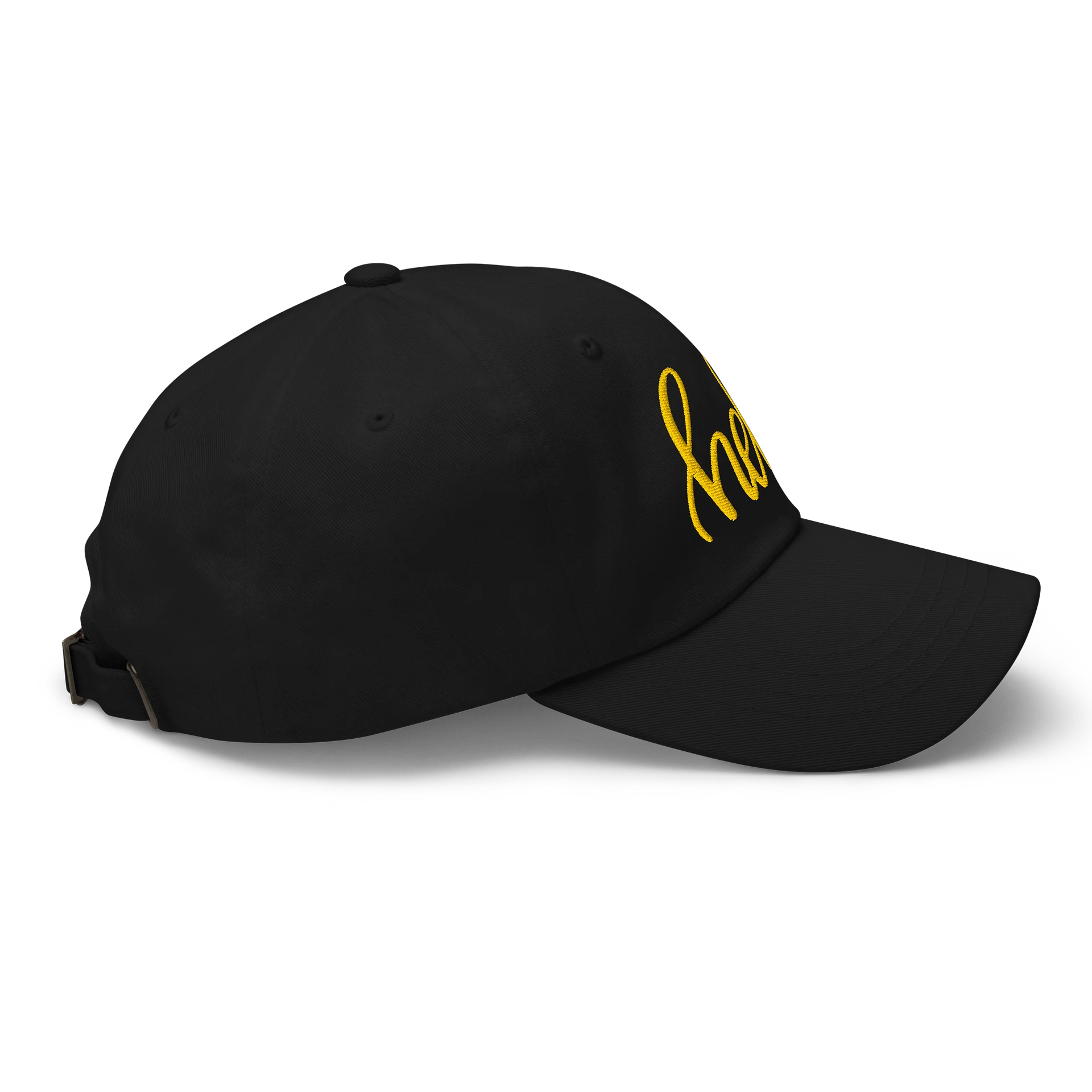 AK’s Hello! — Soft Golden Yellow on Black - Hat product image (2)