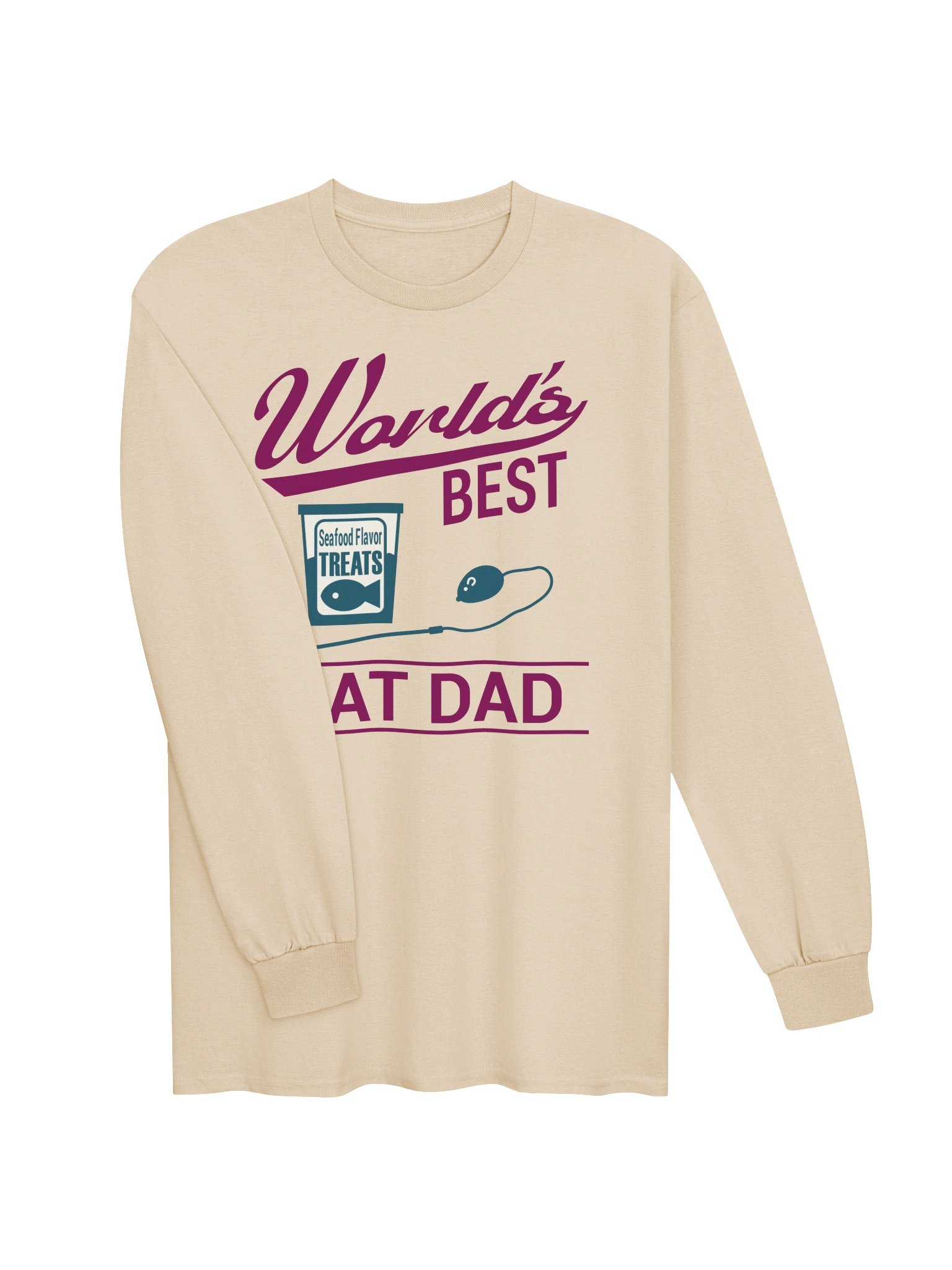 World's Best Cat Dad - Unisex Adult Long Sleeve T-shirt product image (20)