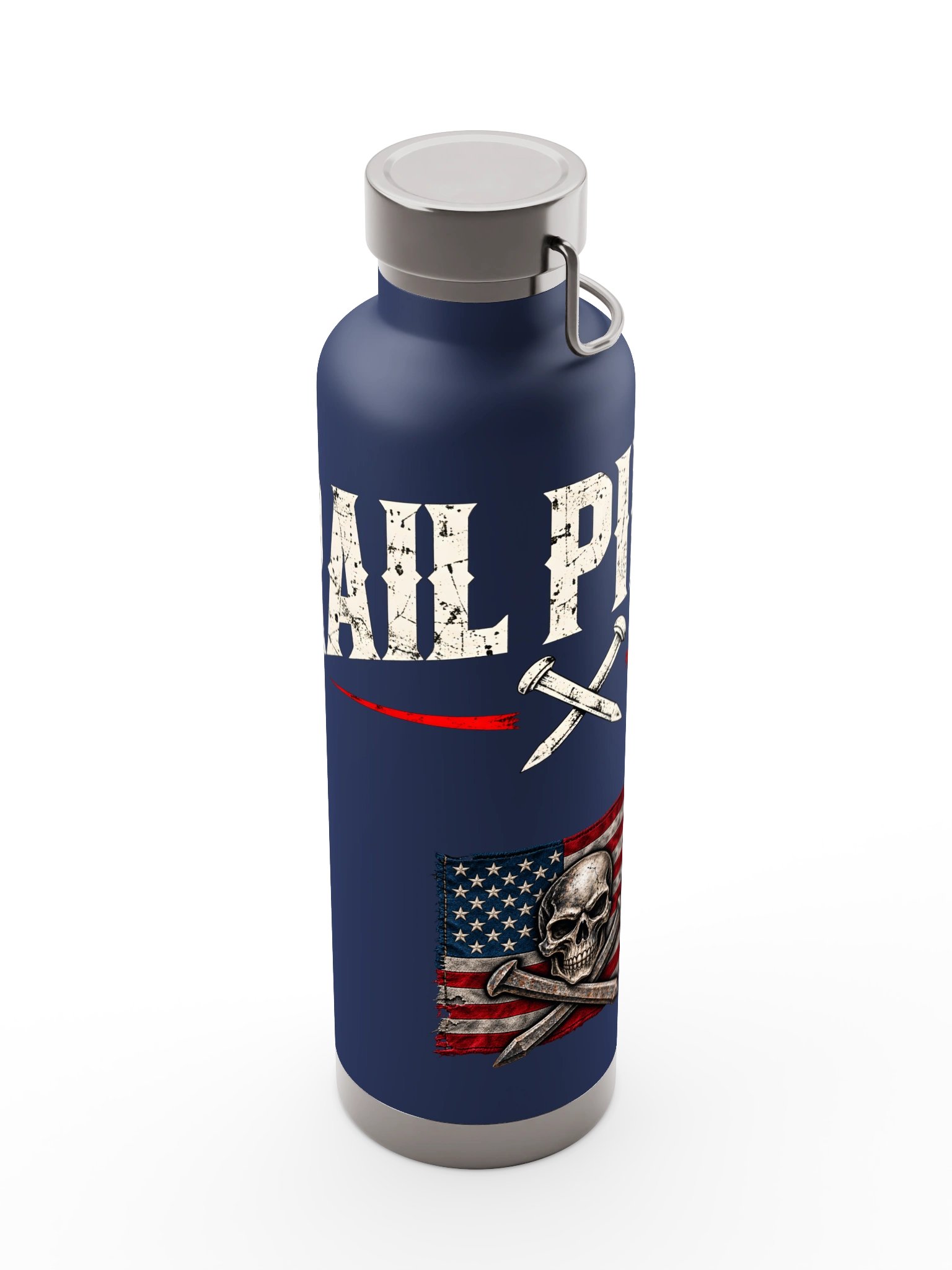 Rail Pirate™ Wordmark & Flag Insulated Bottle — 22 oz product image (6)