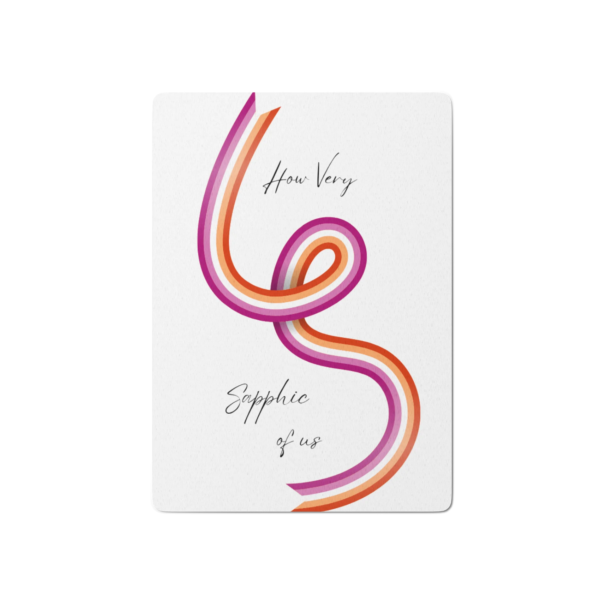 How Very Sapphic of Us Lesbian Playing Cards product image (1)
