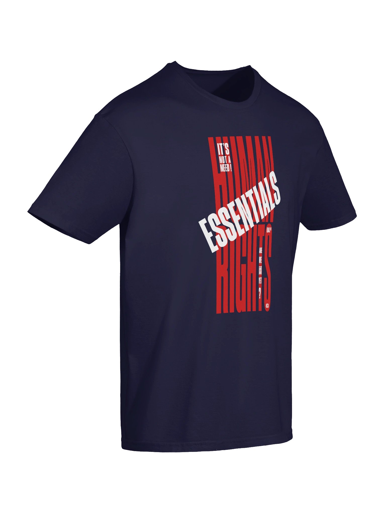 EQALL® Essentials Human Rights Matter Unisex Soft-Style T-Shirt_Red / White product image (6)