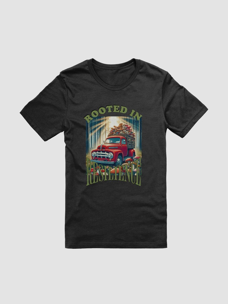 Rooted in Resilience T-Shirt - Vintage Red Truck with Mushrooms | Inspirational Fungi Design | Nature Lover Gift product image (2)