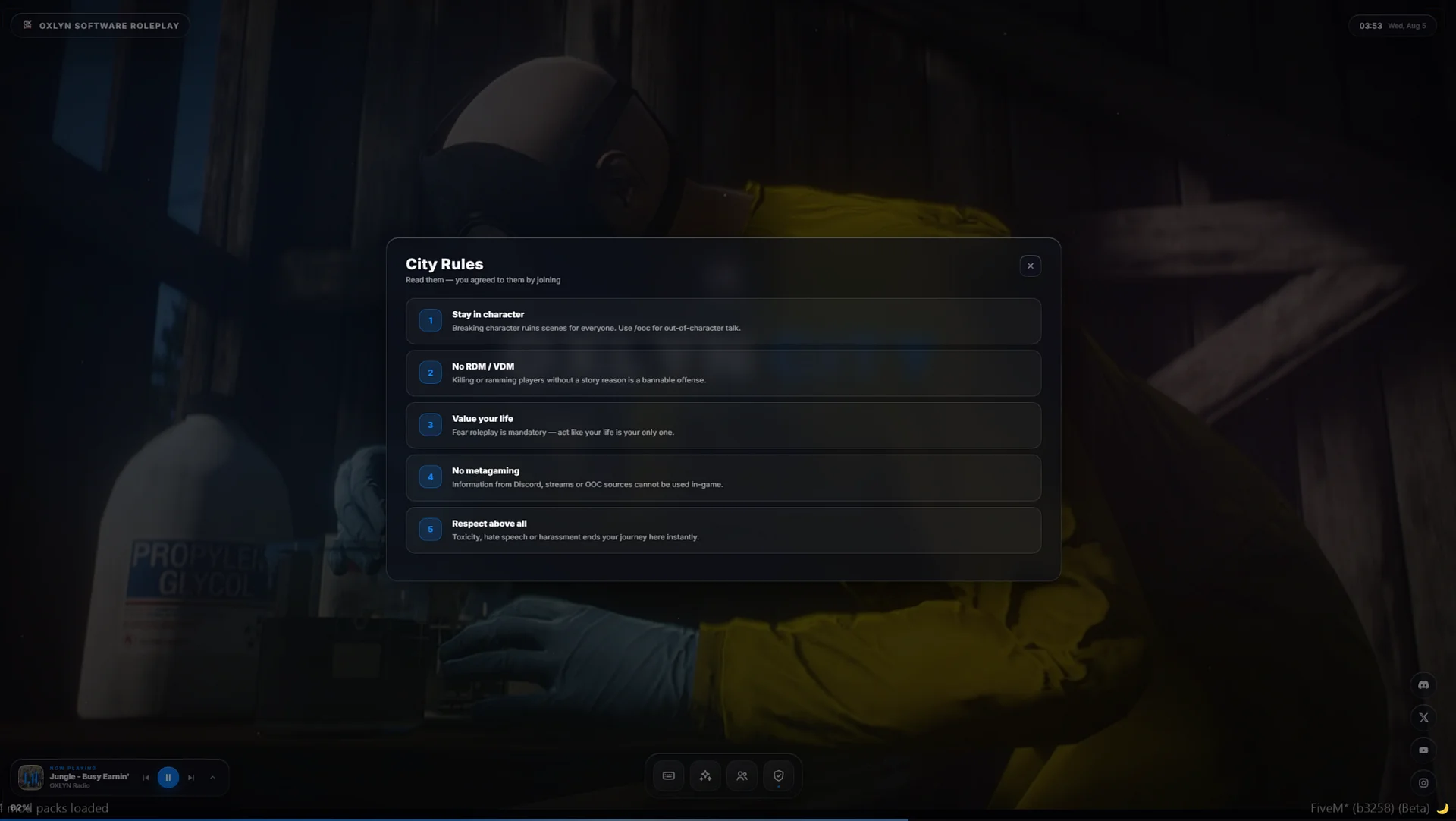 FiveM Loading Screen Script 🖥️ In-Game Editor, +15 Templates & Music Player (Standalone) product image (8)