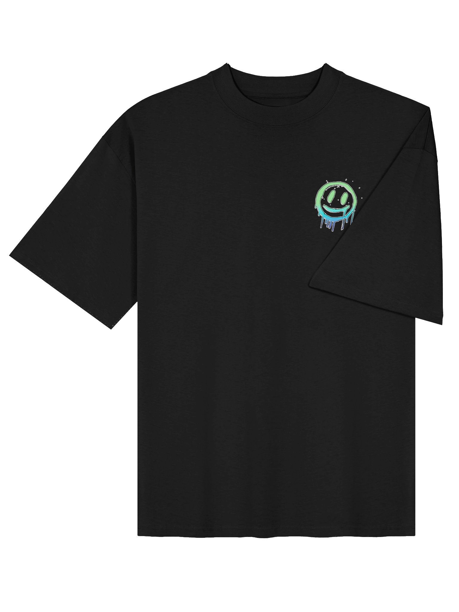 MEGIBYTE GRAFFITI OVERSIZED TEE | BLUE product image (4)