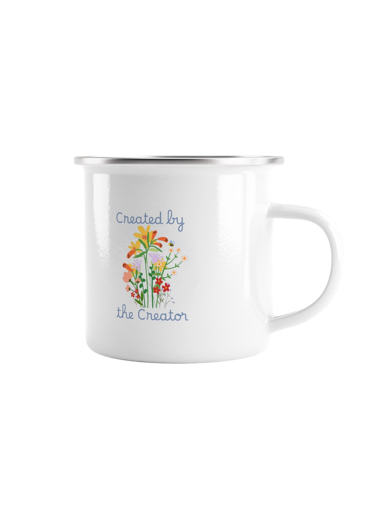 Created by the Creator Enameled Mug product image (1)