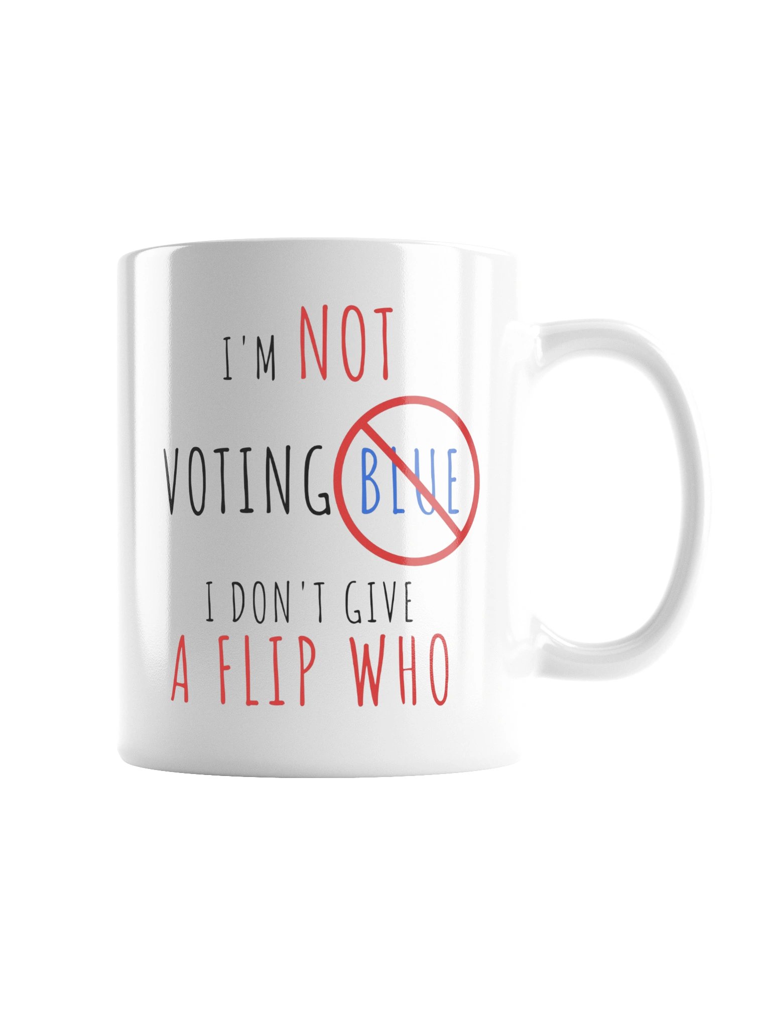 The Not Voting Blue Mug - White product image (5)