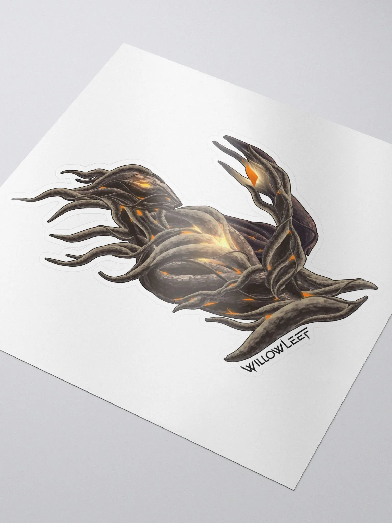 Orange Leef Protector Sticker product image (3)
