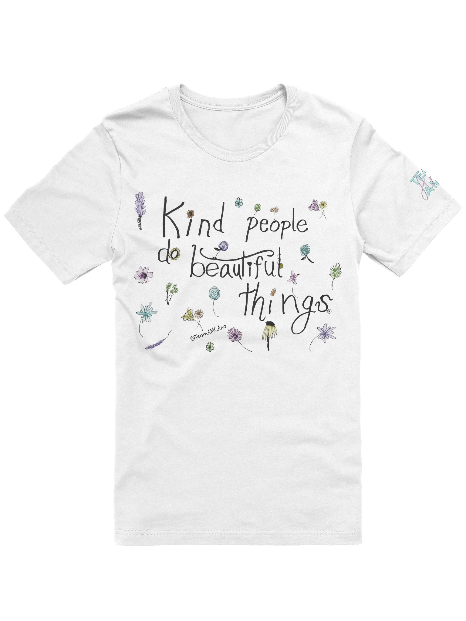 Ana's Wildflowers T-SHIRT (white shirt) product image (1)