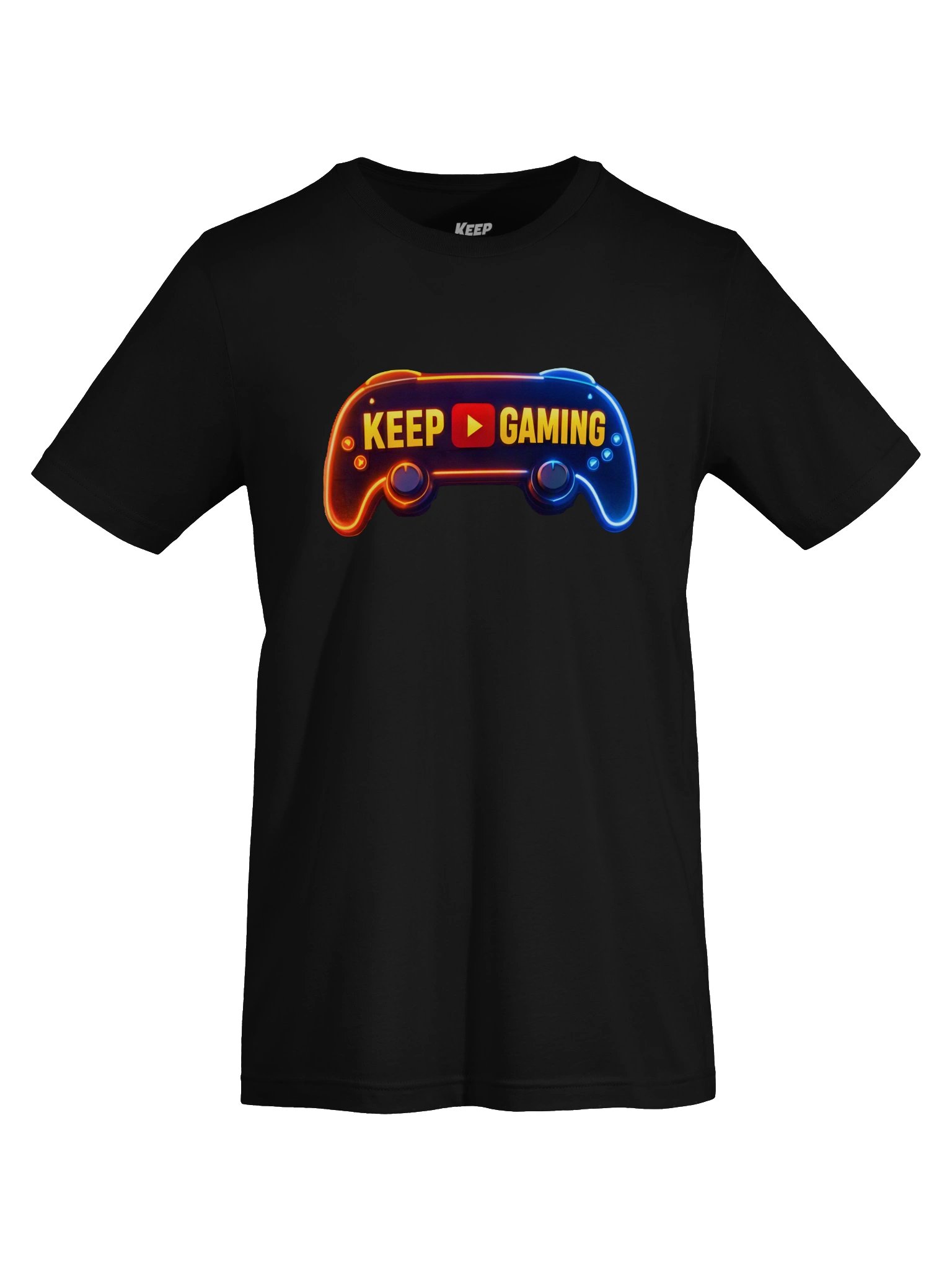 Keep Gaming Neon Controller Tee product image (5)