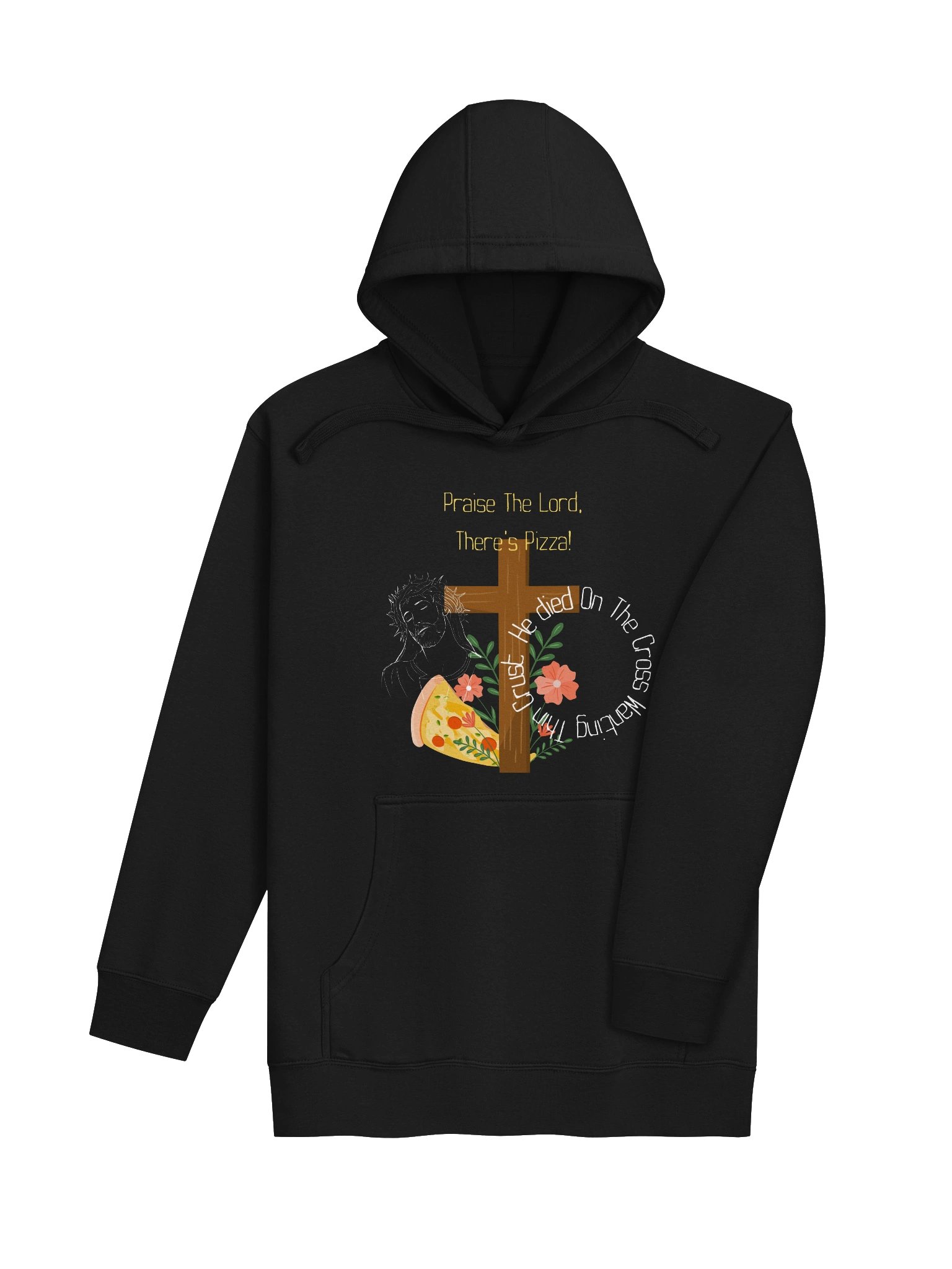 Praise The Lord, There's Pizza Hoodie product image (4)