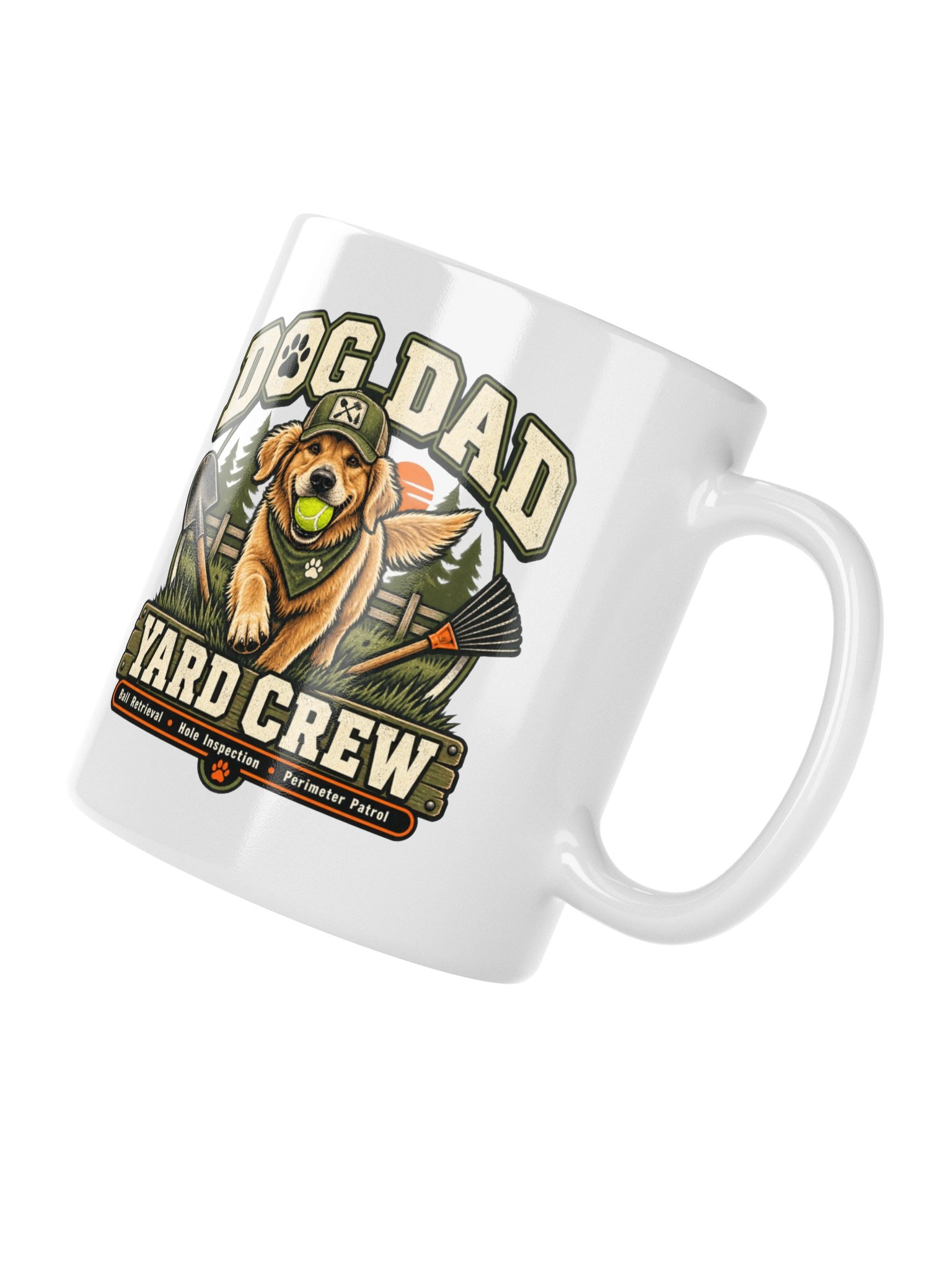 Dog Dad Yard Crew Mug | Funny Dog Dad Coffee Mug product image (10)