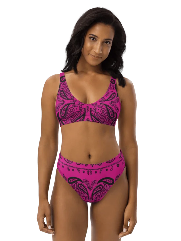 Magenta Paisley Power Bandana product image (1)