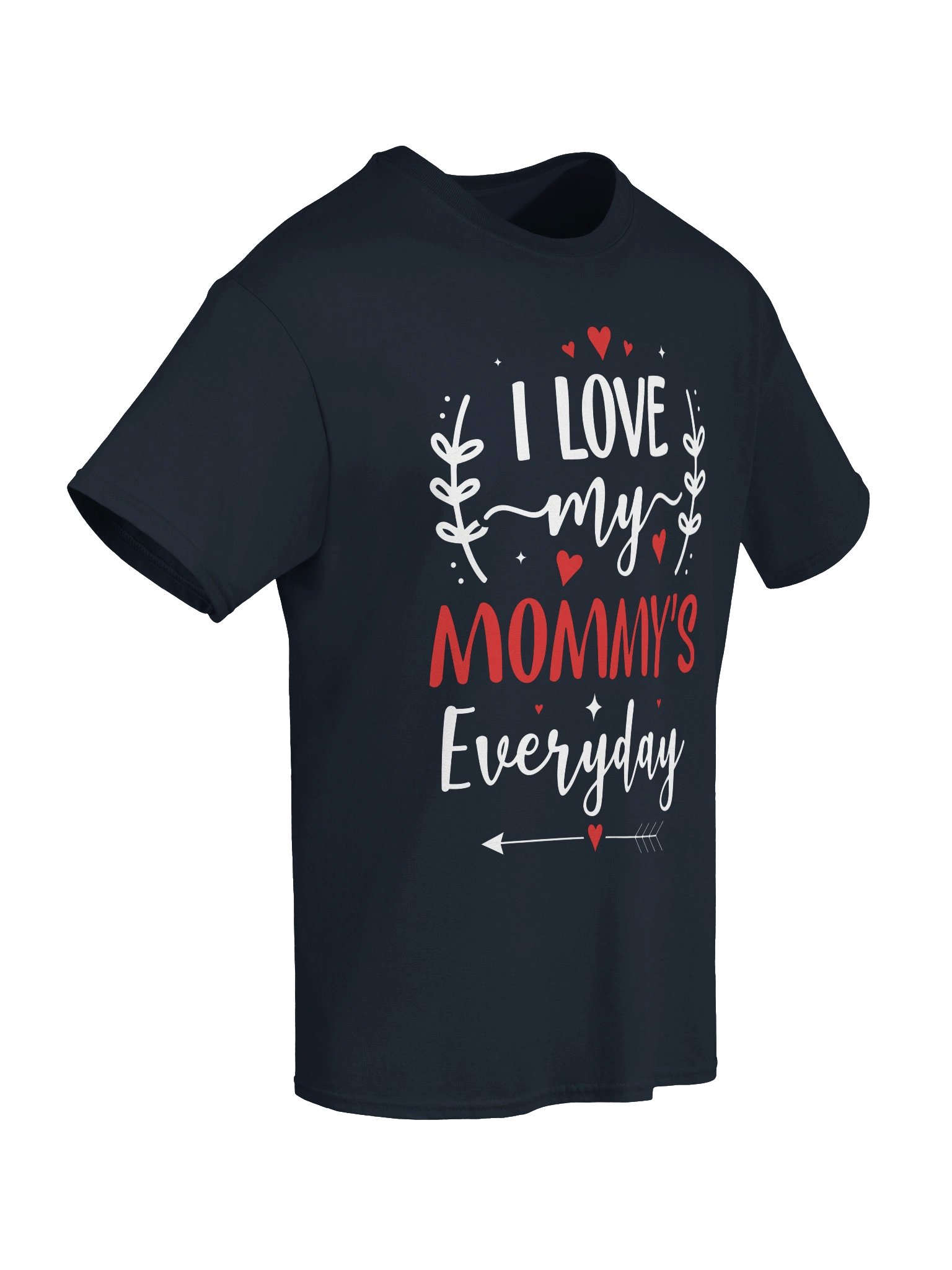 I Love My Mommy’s Everyday Heart Graphic Tee product image (7)