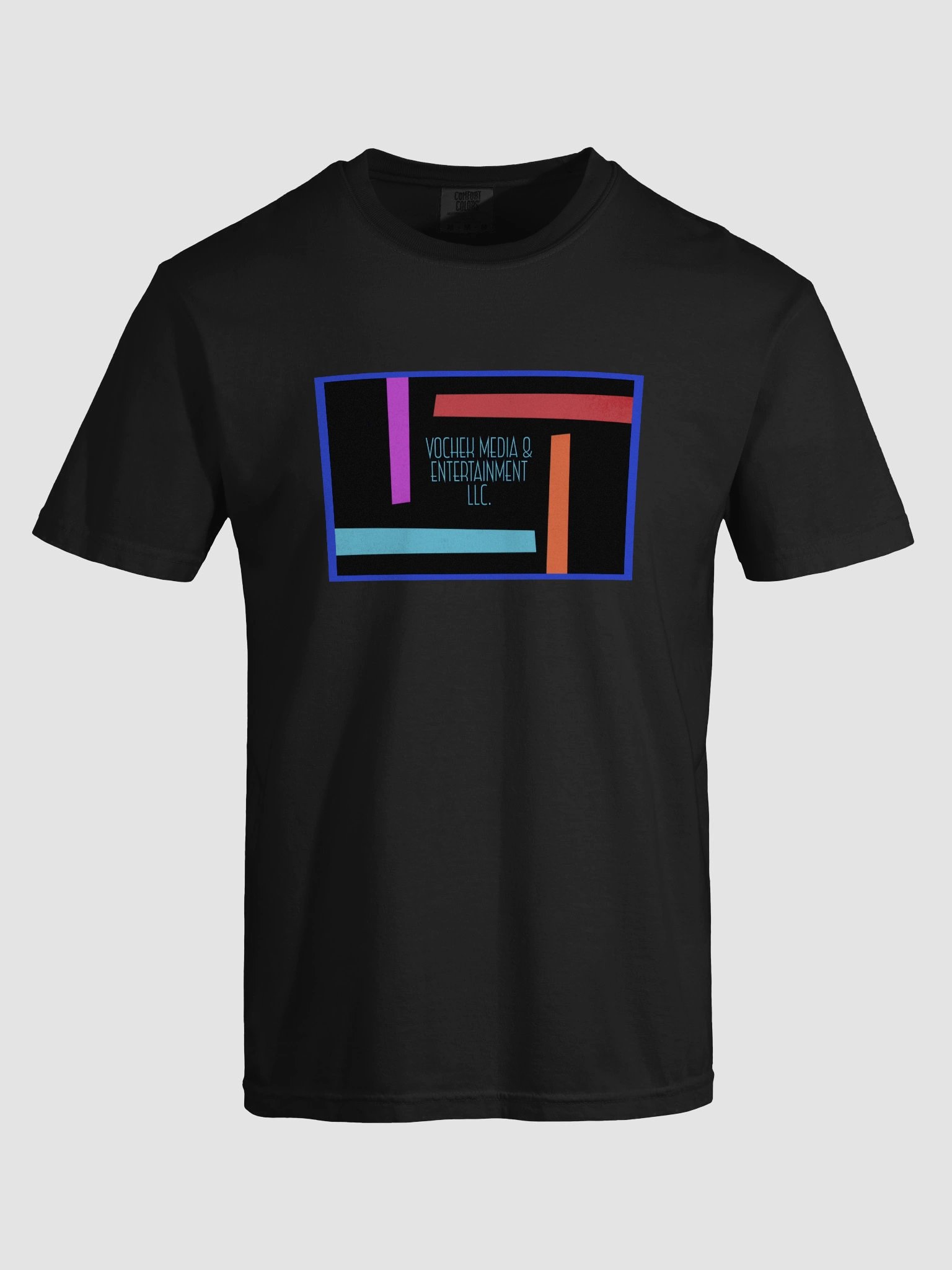 Vochek Media and Entertainment Logo Heavyweight T-Shirt product image (7)