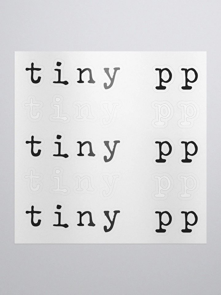 Tiny PP Kiss Cut Stickers product image (1)