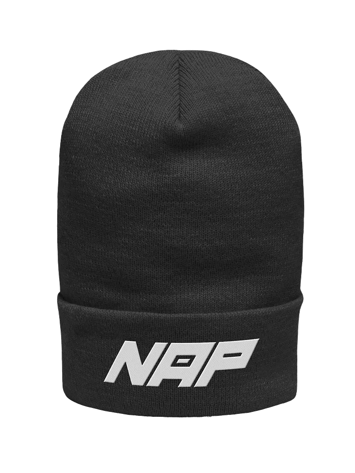 Letters Folded Beanie - Black product image (1)