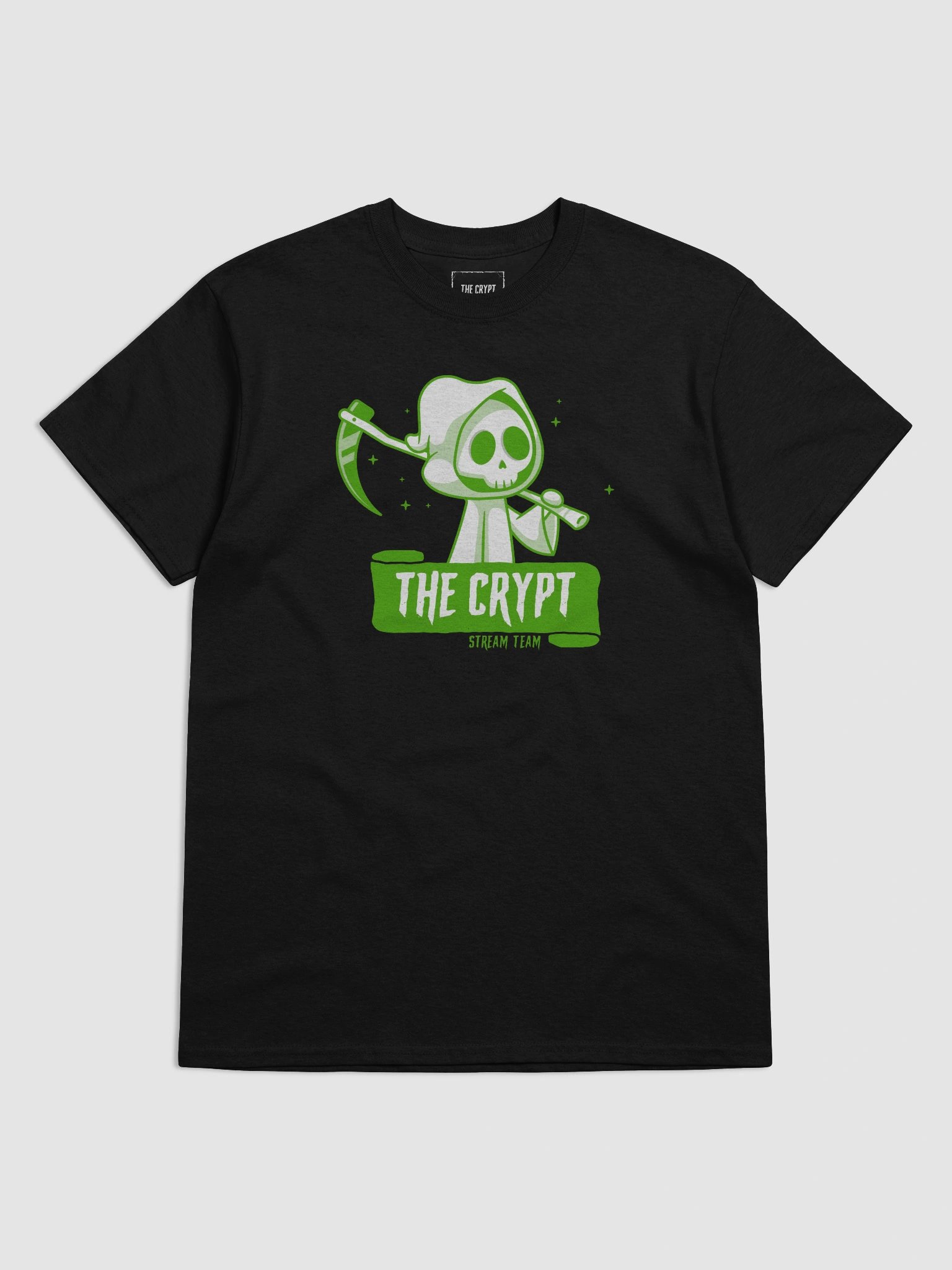 The Crypt Stream Team - Unisex Front Print Tee (lime) product image (23)